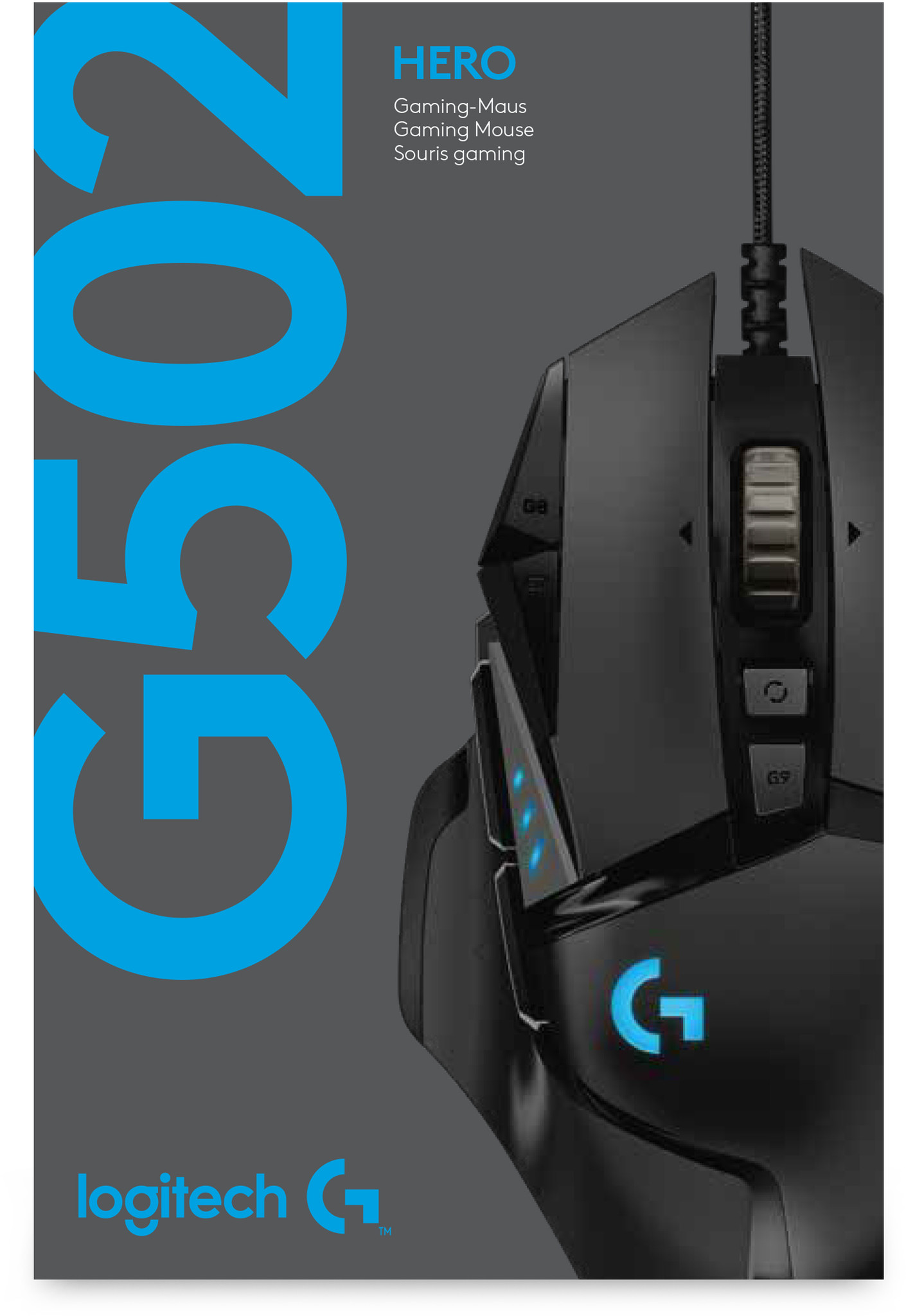 G502 Hero Gaming Muis - Logitech - productfoto 3
