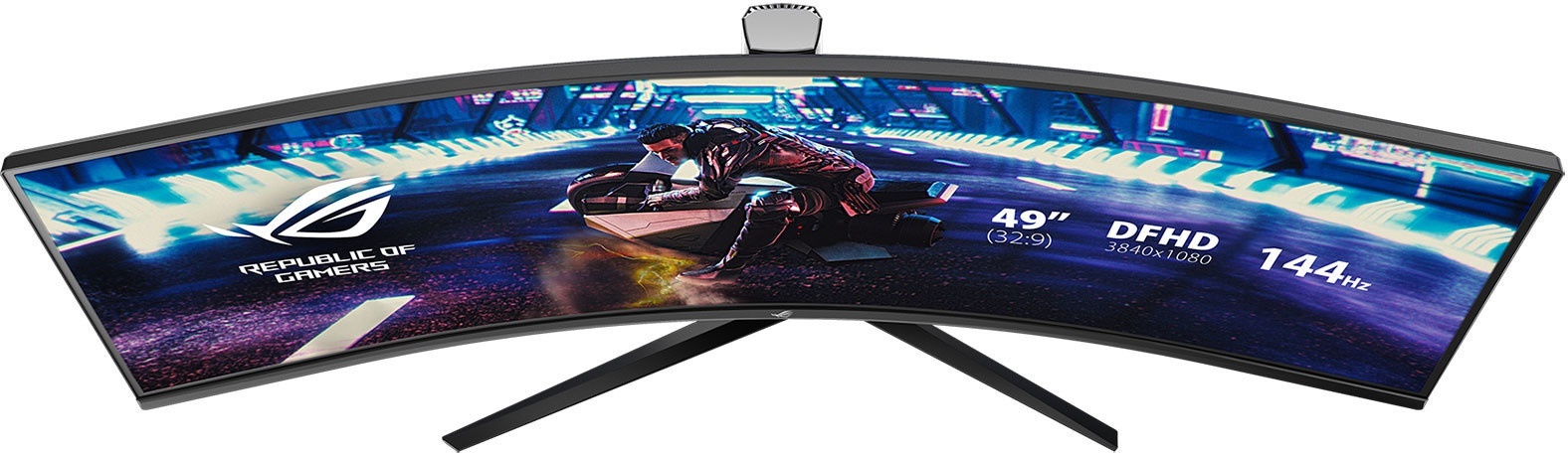 ROG Strix XG49VQ | WQHD - Ultrawide - Curved - 144hz - 4ms - VA - 49 inch - Asus - productfoto 3