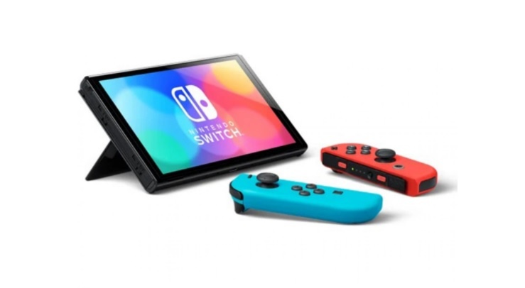 Switch Console (OLED Model) - Blauw/Rood - Nintendo - productfoto 3