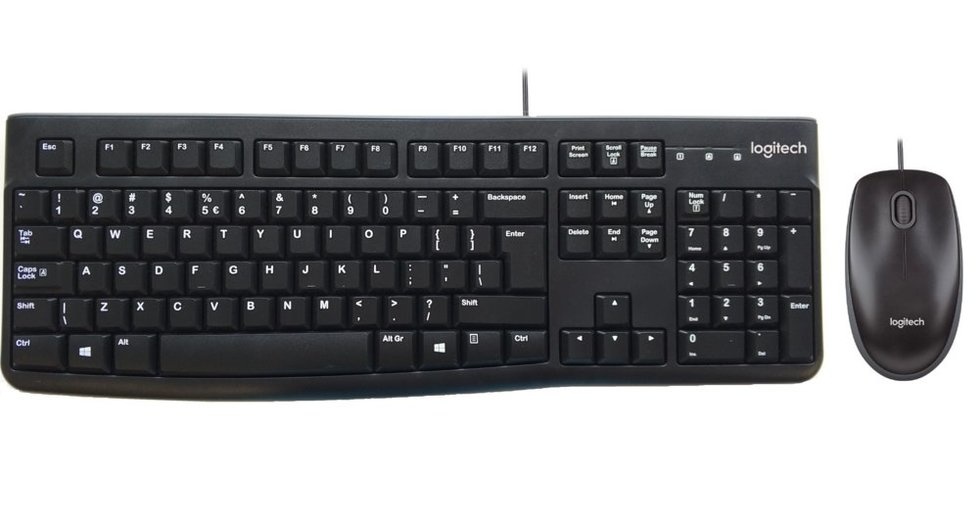 MK120 Wired Desktopset (QWERTY US) - Logitech - productfoto 2