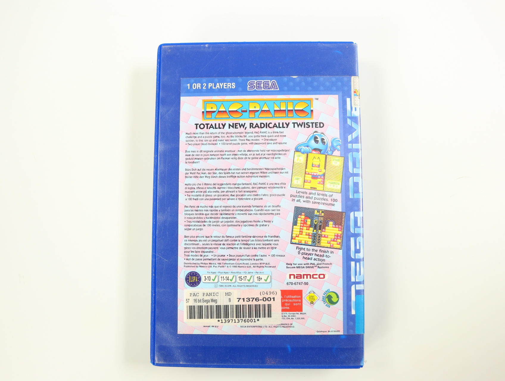 SEGA Genesis - Pac-Attack [No Manual] - Namco - productfoto 5