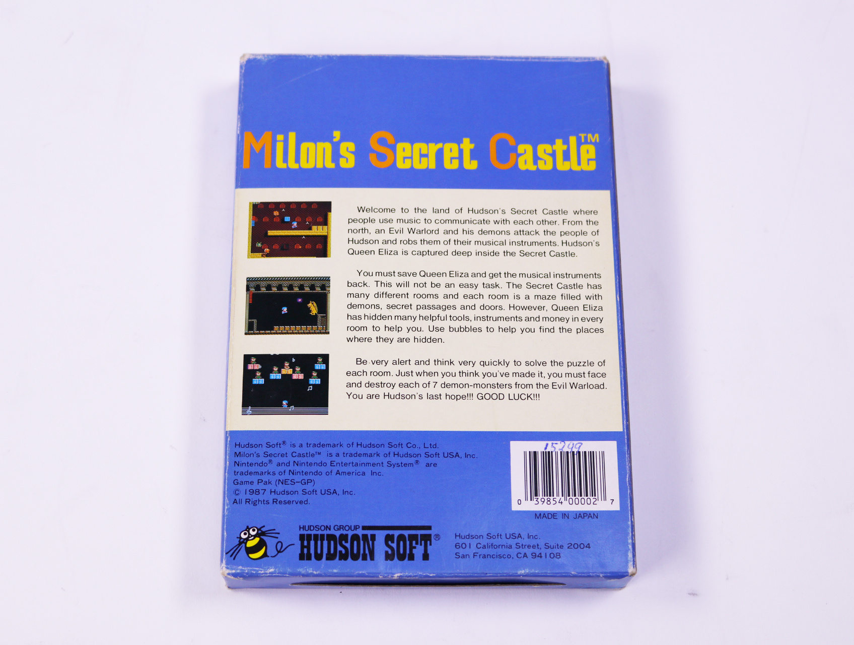 NES - Milon's Secret Castle - USA - Boxed CIB - Hudson Soft - productfoto 4