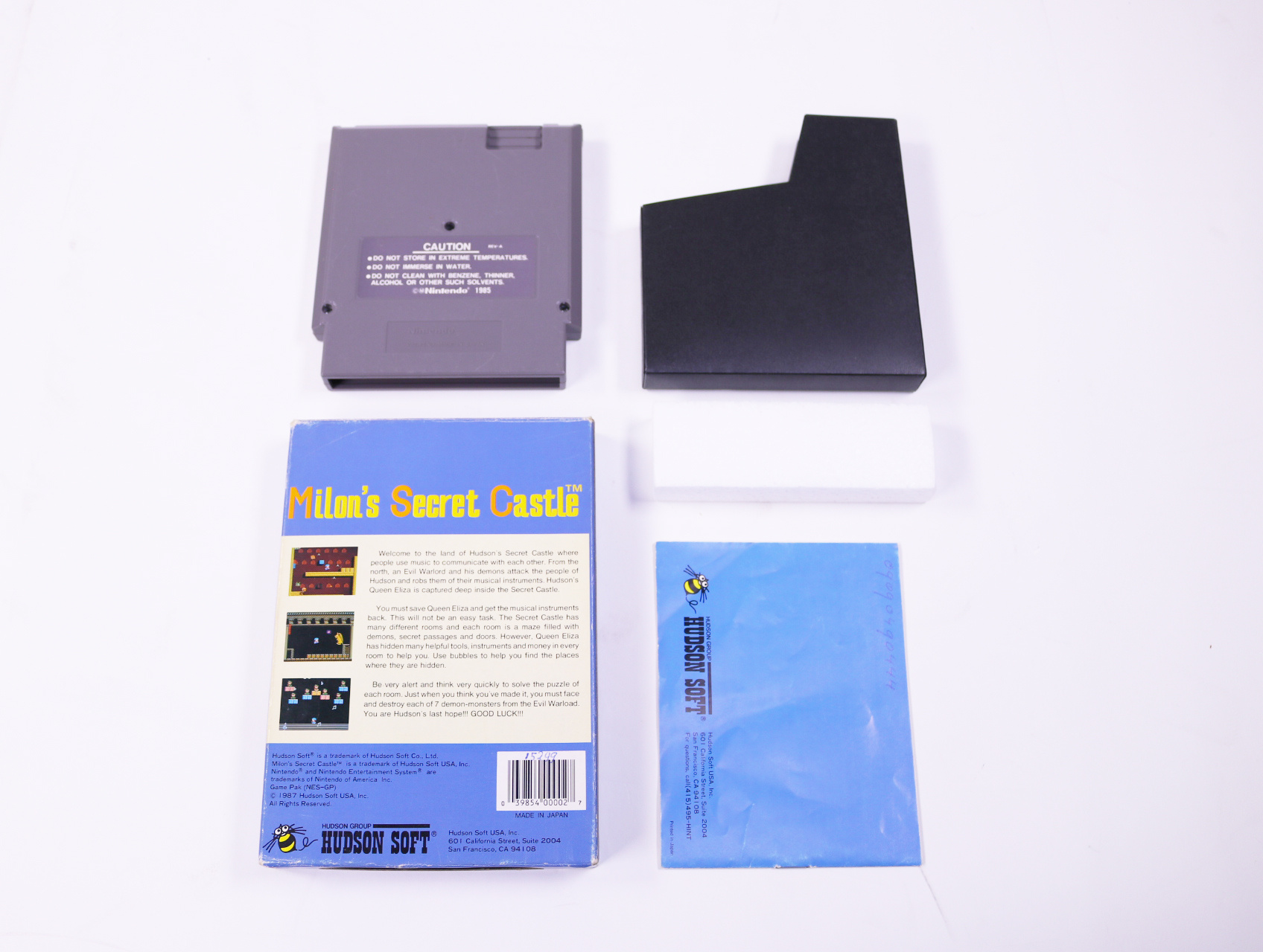 NES - Milon's Secret Castle - USA - Boxed CIB - Hudson Soft - productfoto 2
