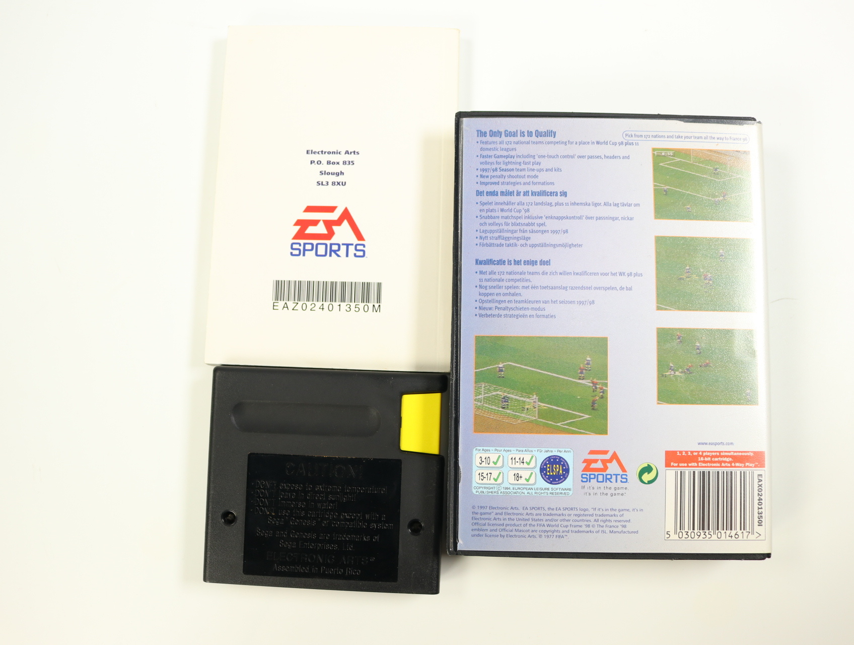 SEGA Mega Drive - FIFA 98 Road To World Cup - EA Sports - productfoto 2