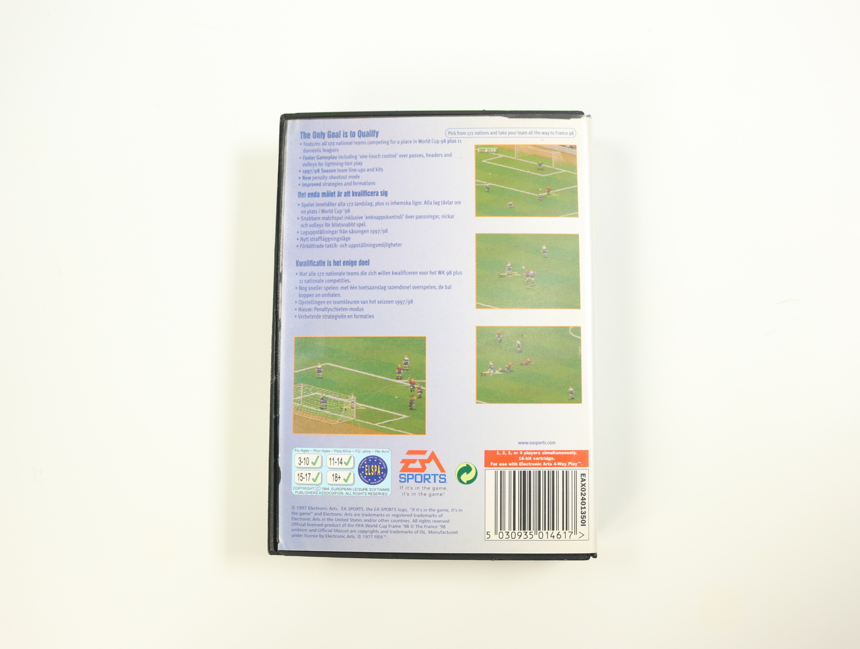 SEGA Mega Drive - FIFA 98 Road To World Cup - EA Sports - productfoto 6