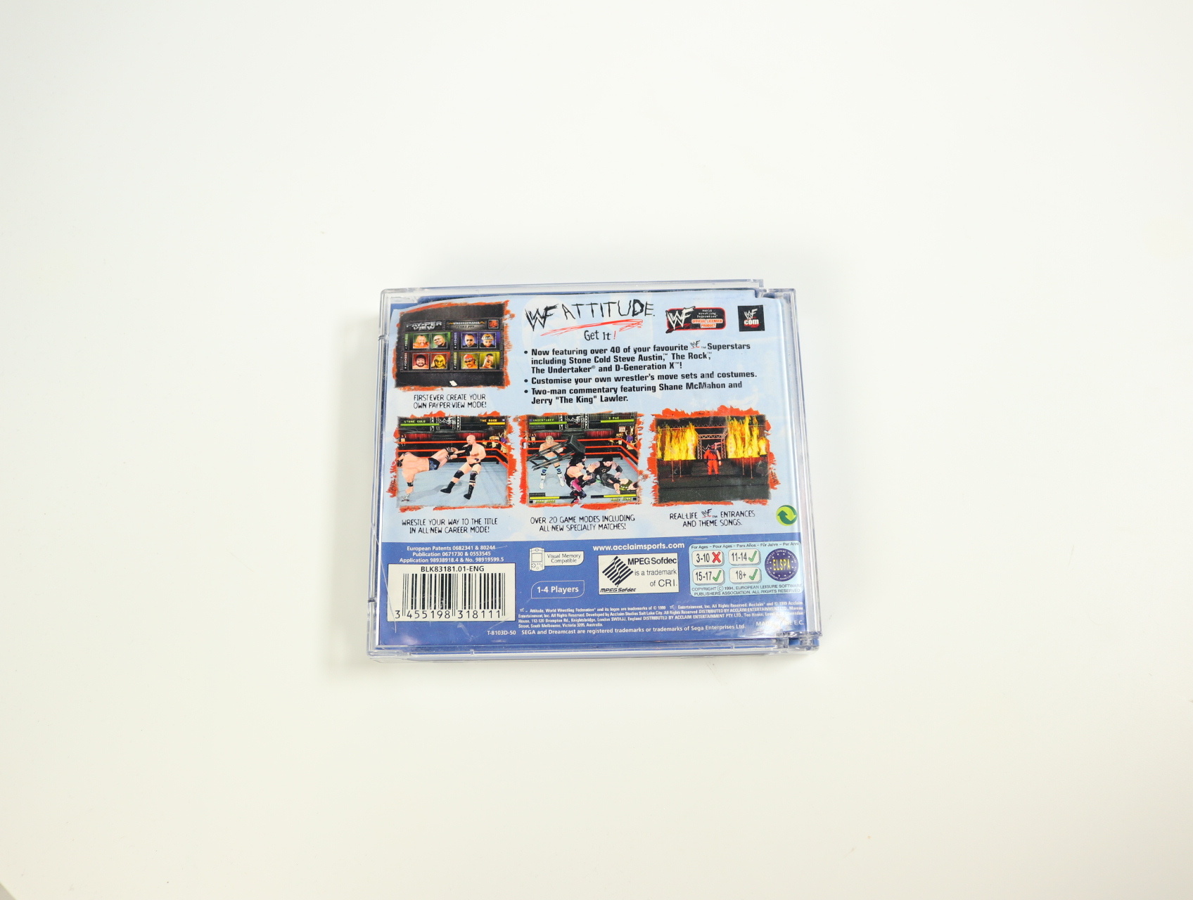 SEGA Saturn - WWF Attitude - Acclaim Entertainment - productfoto 3