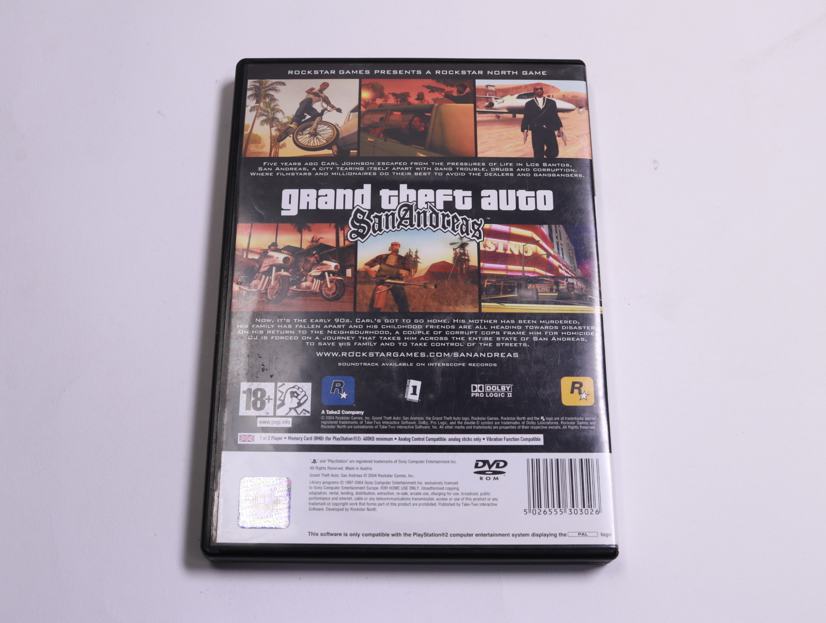 PlayStation 2 - Grand Theft Auto: San Andreas - Rockstar Games - productfoto 2