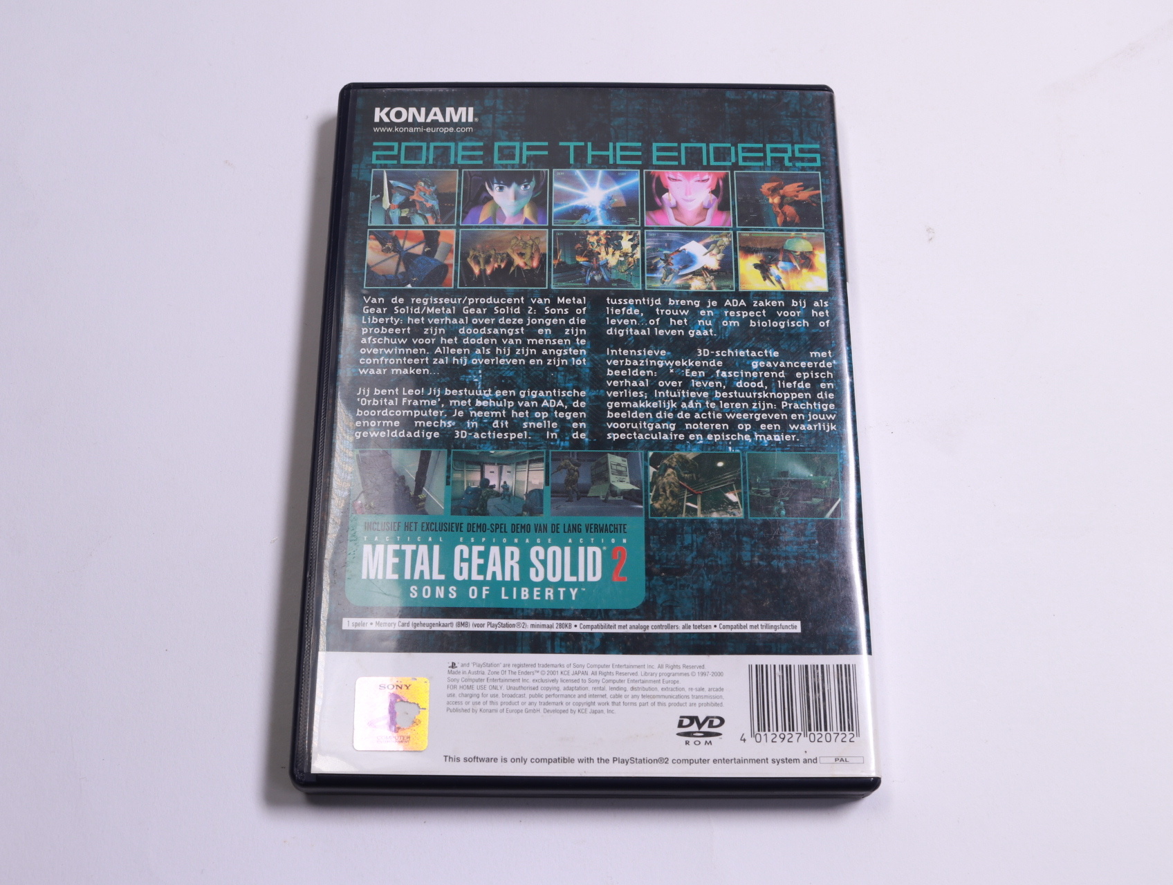 PlayStation 2 - Zone of the Enders - Konami - productfoto 2