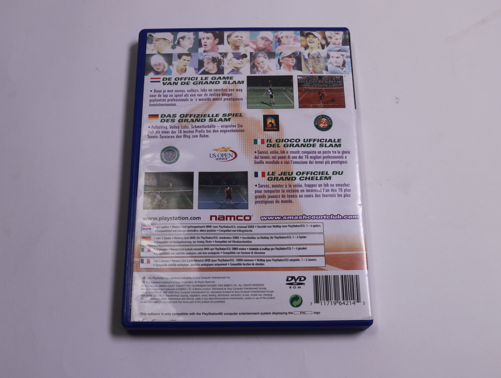 Playstation 2 - Smash Court Tennis Pro Tournament 2 - Namco - productfoto 2