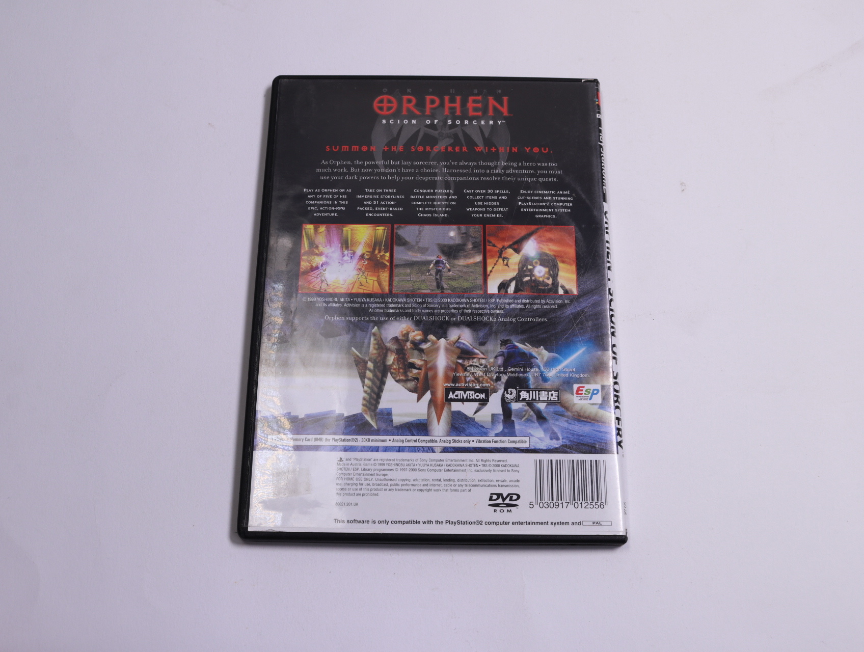Playstation 2 - Orphen: Scion of Sorcery - Shade - productfoto 2