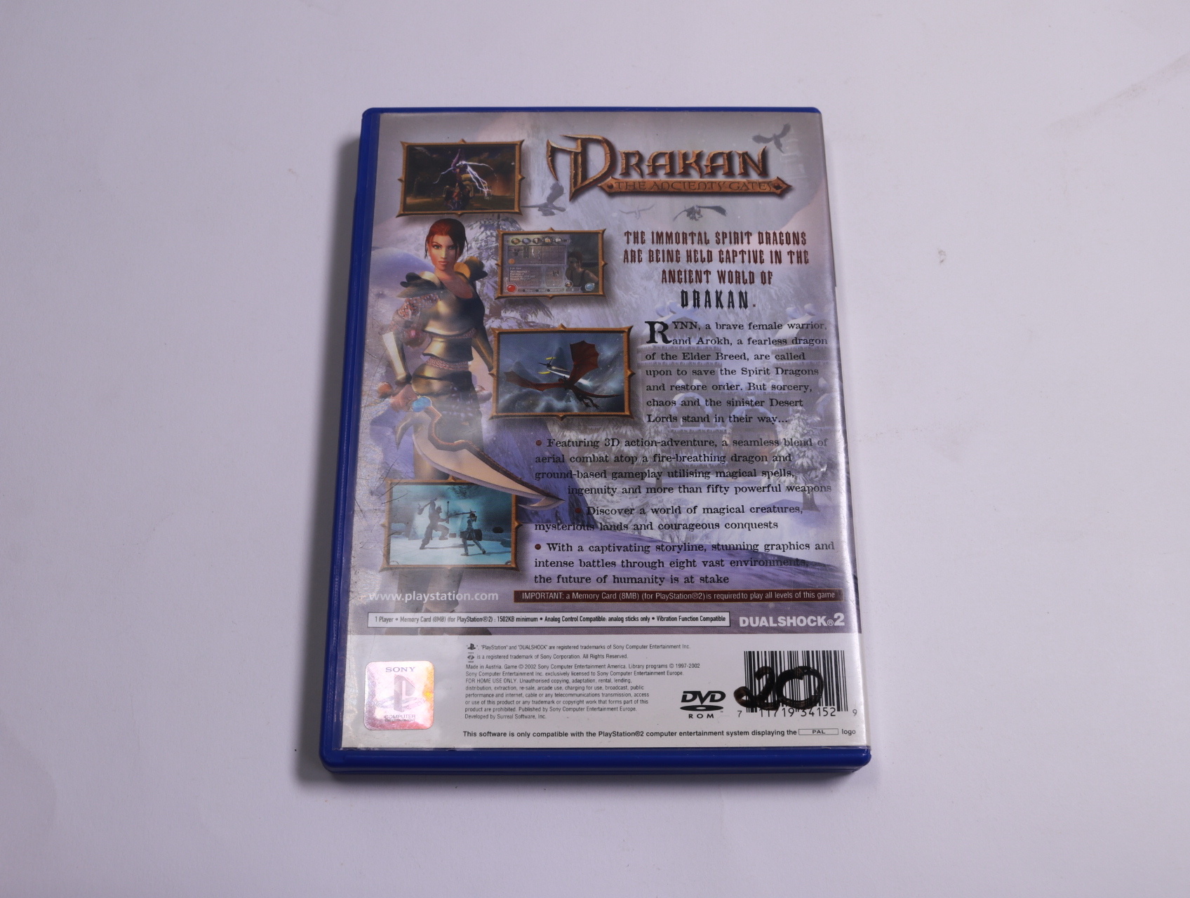 PlayStation 2 - Drakan: The Ancients' Gates [No Manual] - Surreal Software - productfoto 2