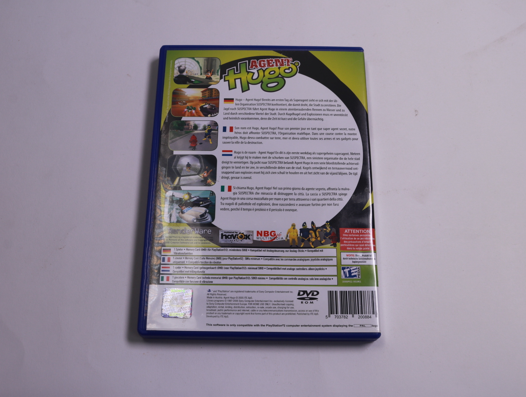 PlayStation 2 - Agent Hugo - ITE Media - productfoto 2