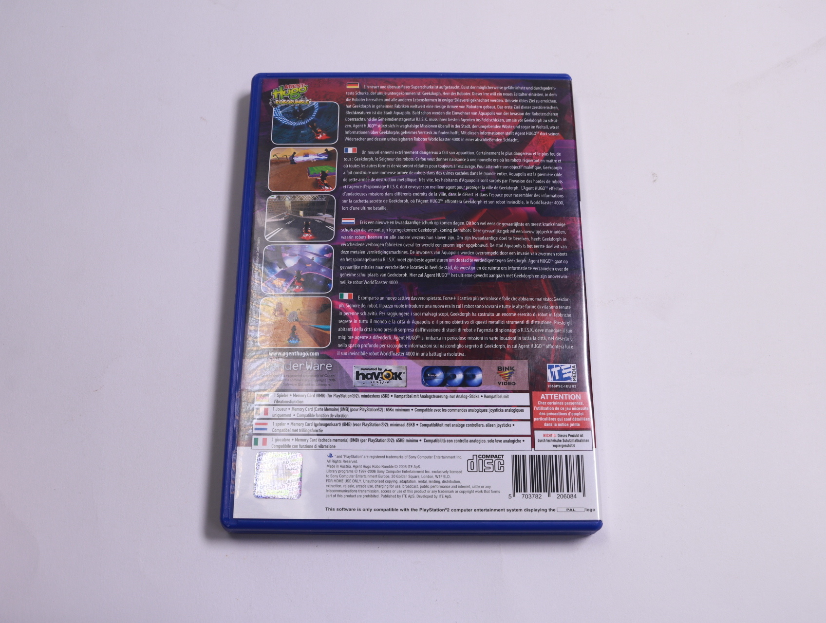 PlayStation 2 - Agent Hugo: Roborumble - ITE Media - productfoto 2