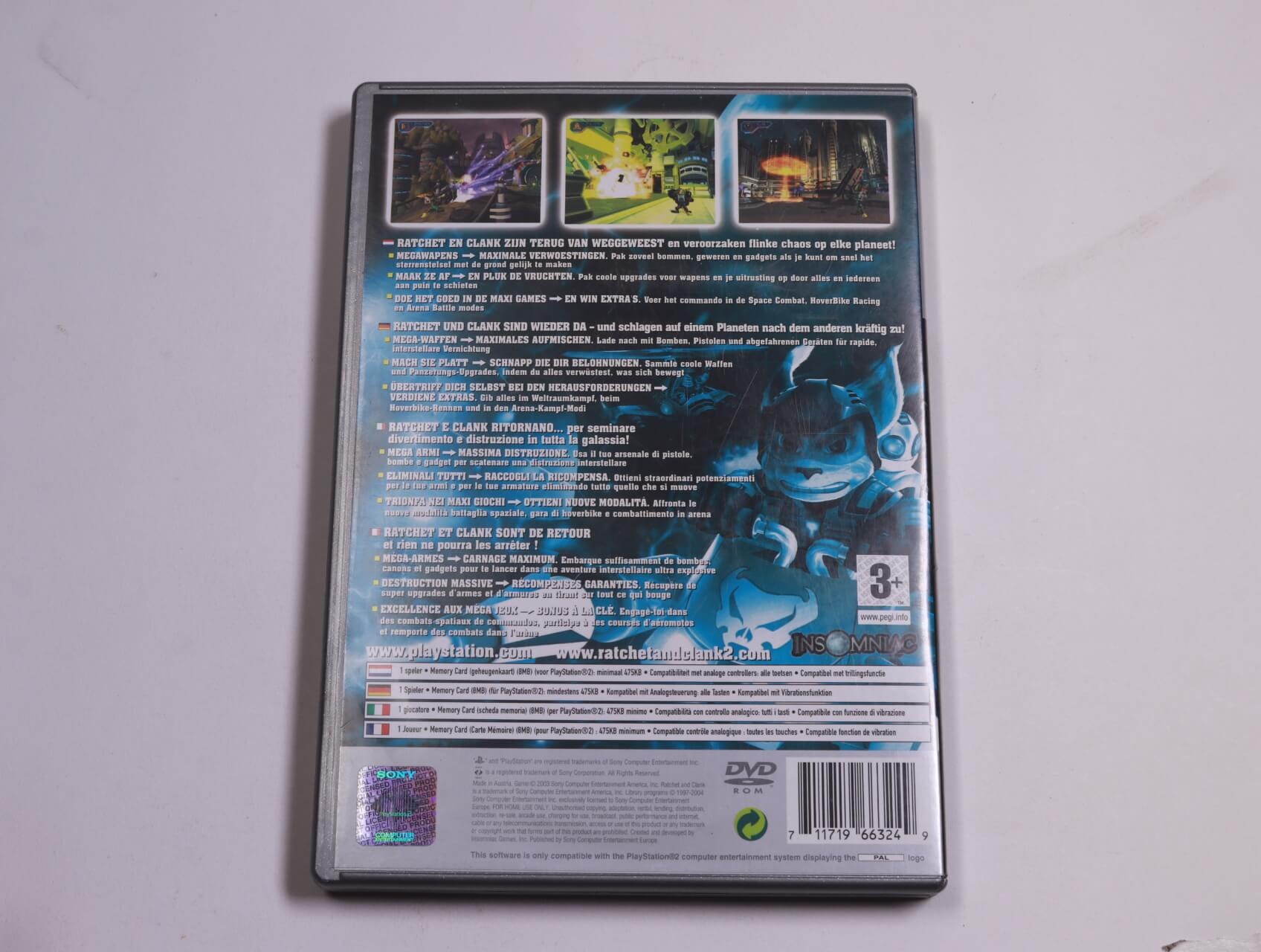 Playstation 2 - Ratchet & Clank: Going Commando [Platinum] - Insomniac Games - productfoto 2