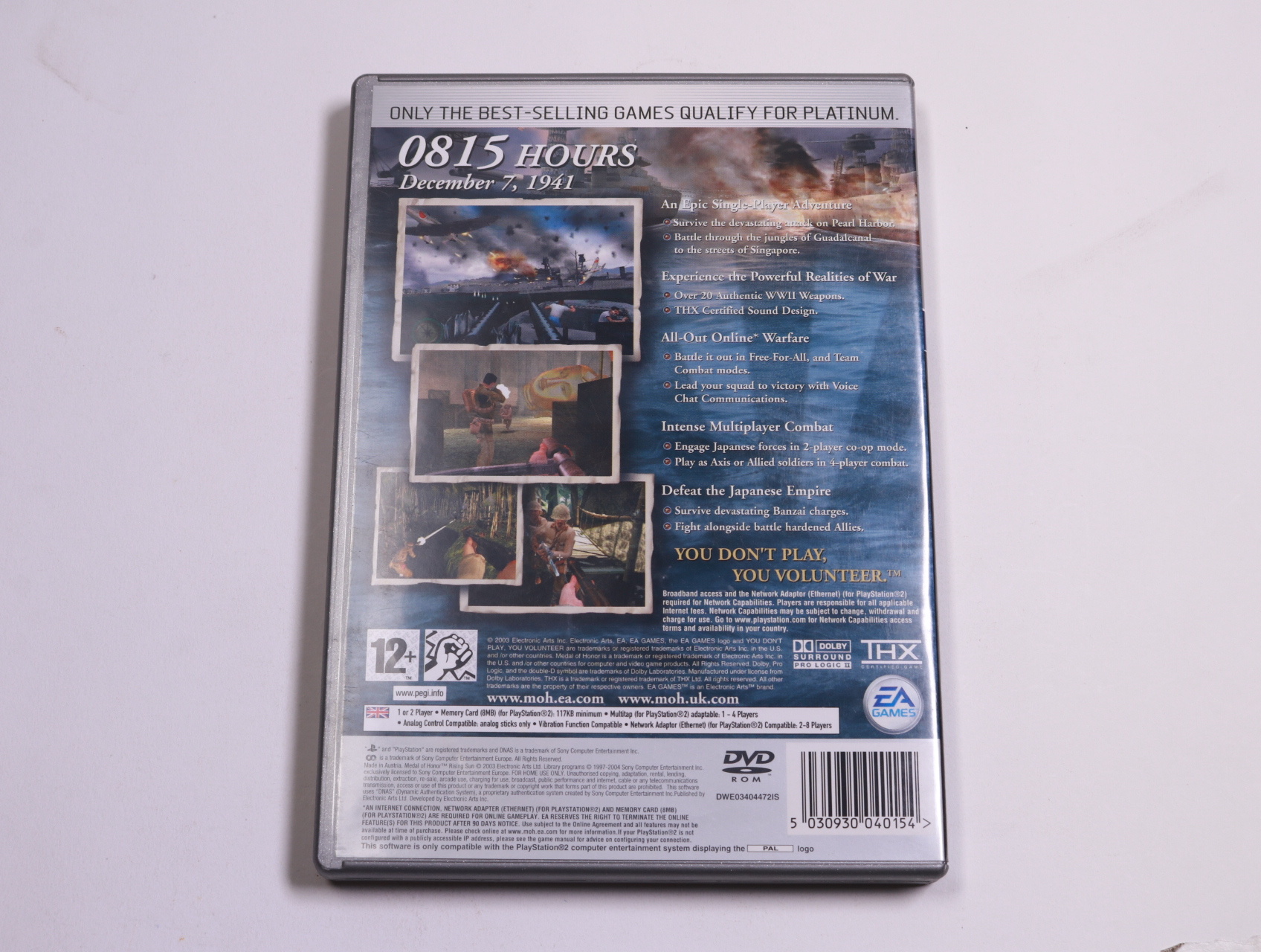 PlayStation 2 - Medal of Honor: Rising Sun [Platinum] - EA Los Angeles - productfoto 2