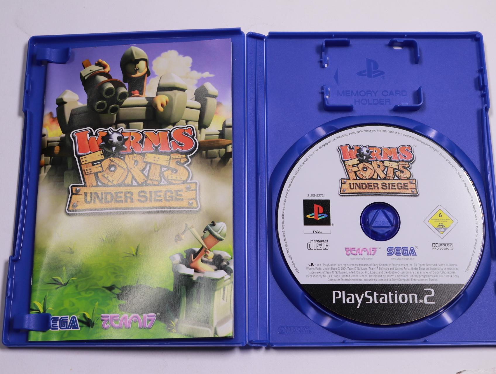 Playstation 2 - Worms Forts: Under Siege - Team17 - productfoto 3