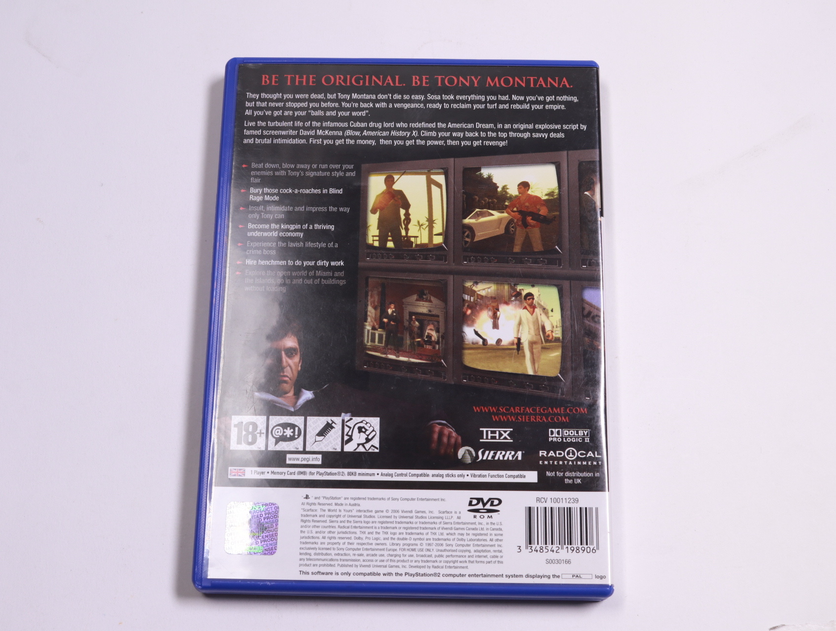 Playstation 2 - Scarface The word Is yours - productfoto 2