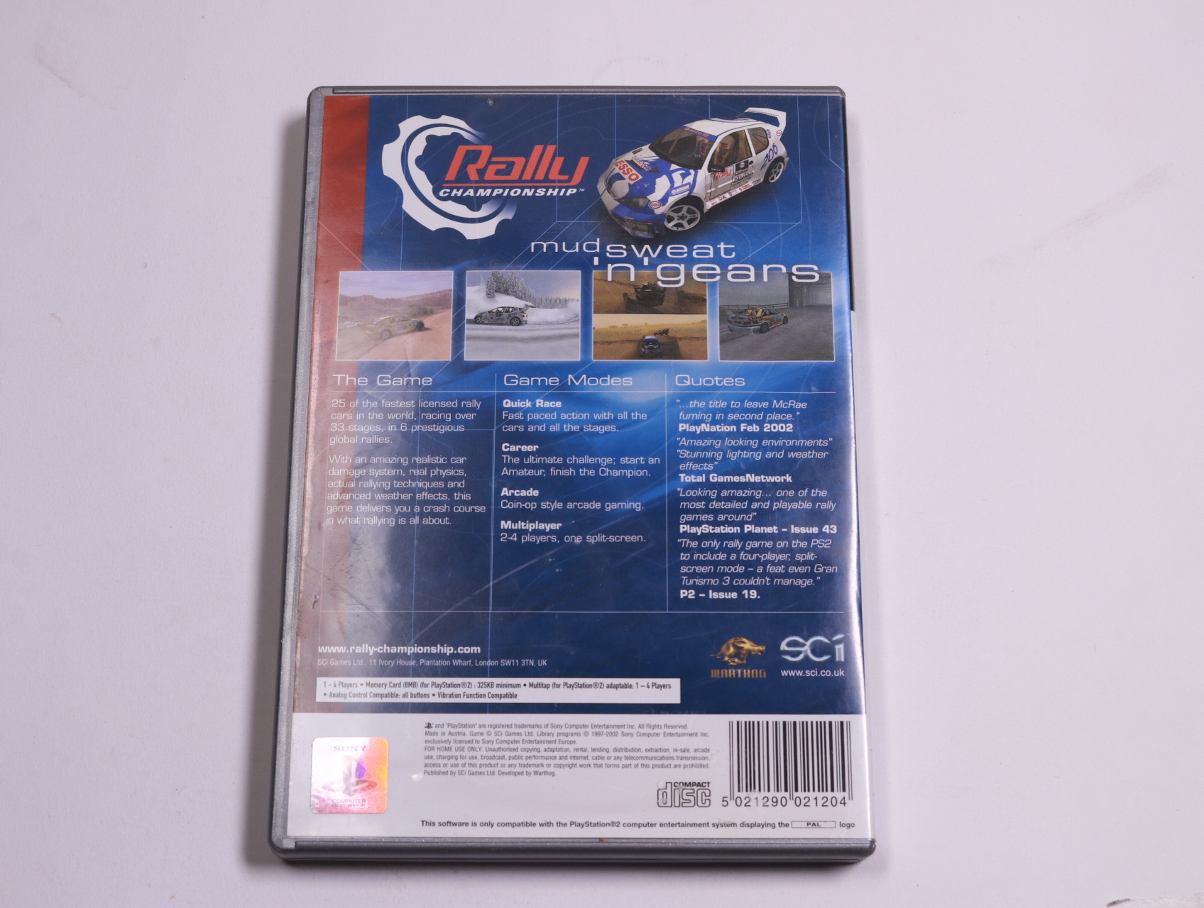 PlayStation 2 - Rally Championship - Warthog Games - productfoto 2