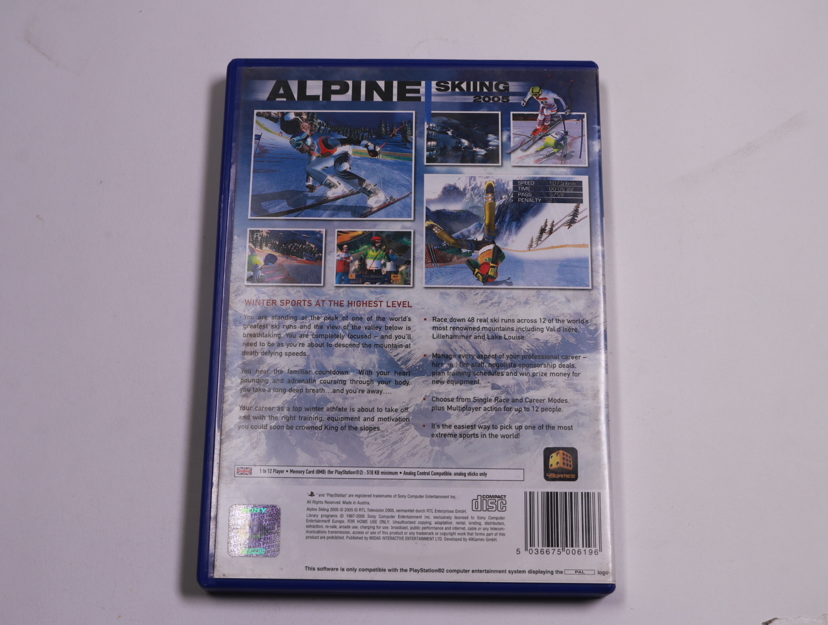 Playstation 2 - Alpine Skiing 2005 - JoWooD Productions - productfoto 2