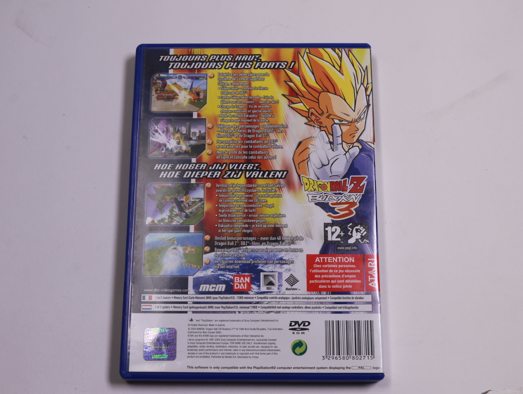Playstation 2 - Dragonball Z Budokai 3 - productfoto 2