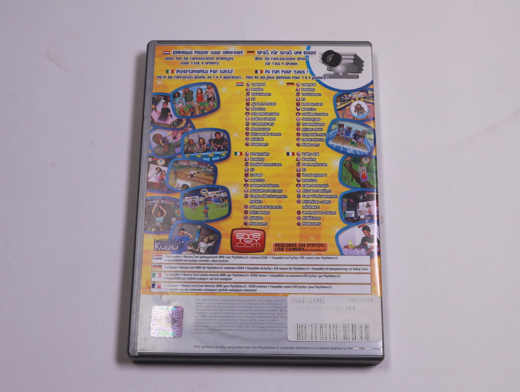 Playstation 2 - EyeToy: Play 3 [Platinum] - Sony Computer Entertainment - productfoto 2