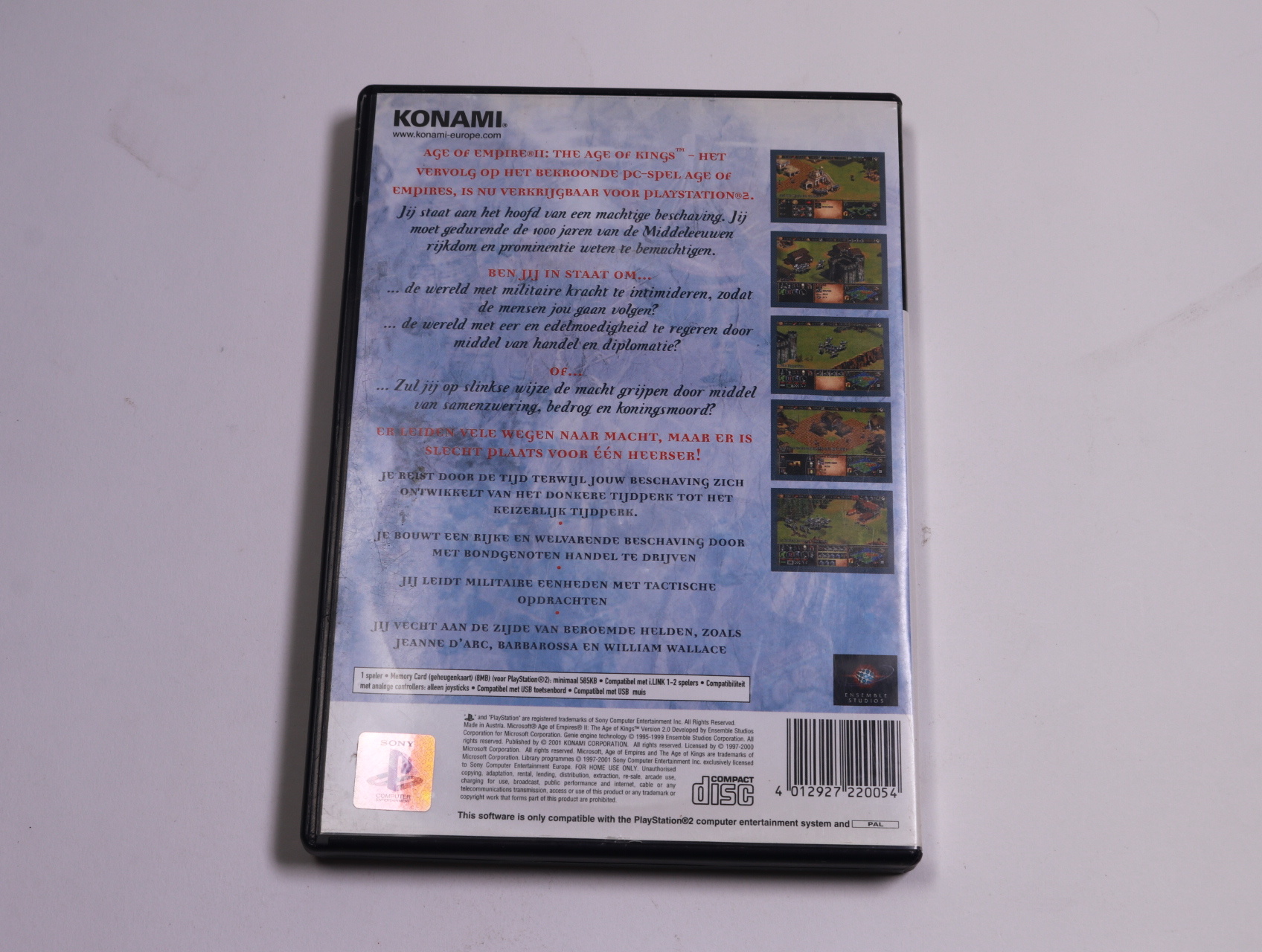 Playstation 2 - Age of Empires II: The Age of Kings - Konami - productfoto 2