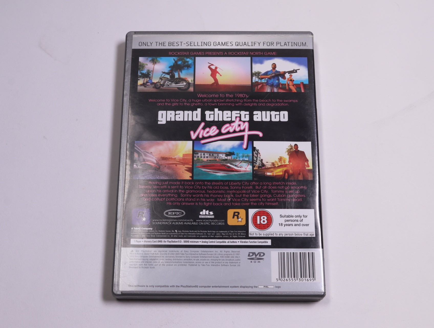 Playstation 2 - Grand Theft Auto: Vice City [Platinum] - Rockstar Games - productfoto 2