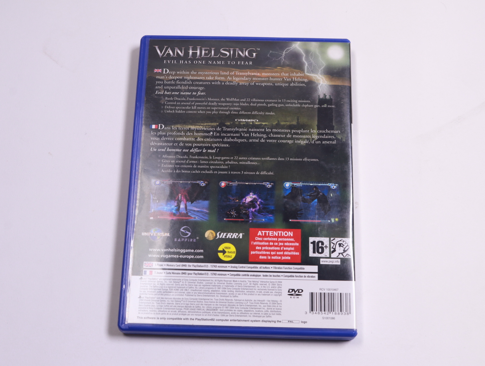 Playstation 2 - Van Helsing - PlayStation - productfoto 2