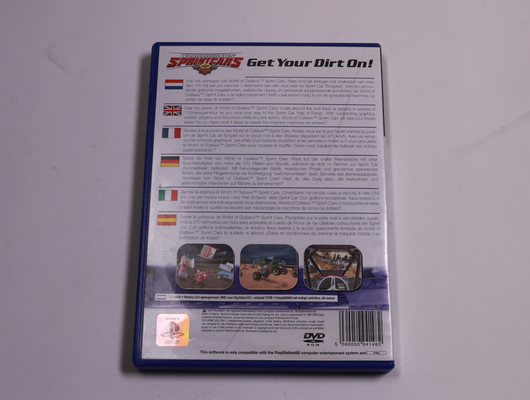 PlayStation 2 - World of Outlaws: Sprint Cars - Ratbag Games - productfoto 2