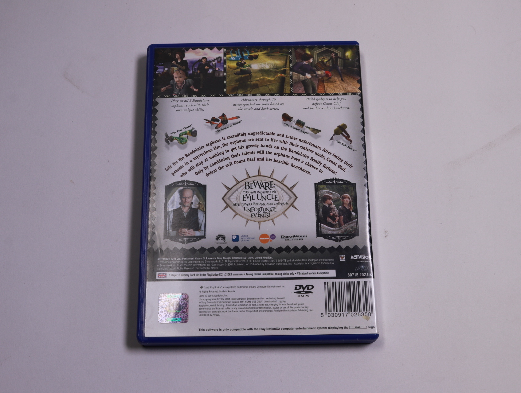 PlayStation 2 - Lemony Snicket's A Series of Unfortunate Events - Activision - productfoto 2