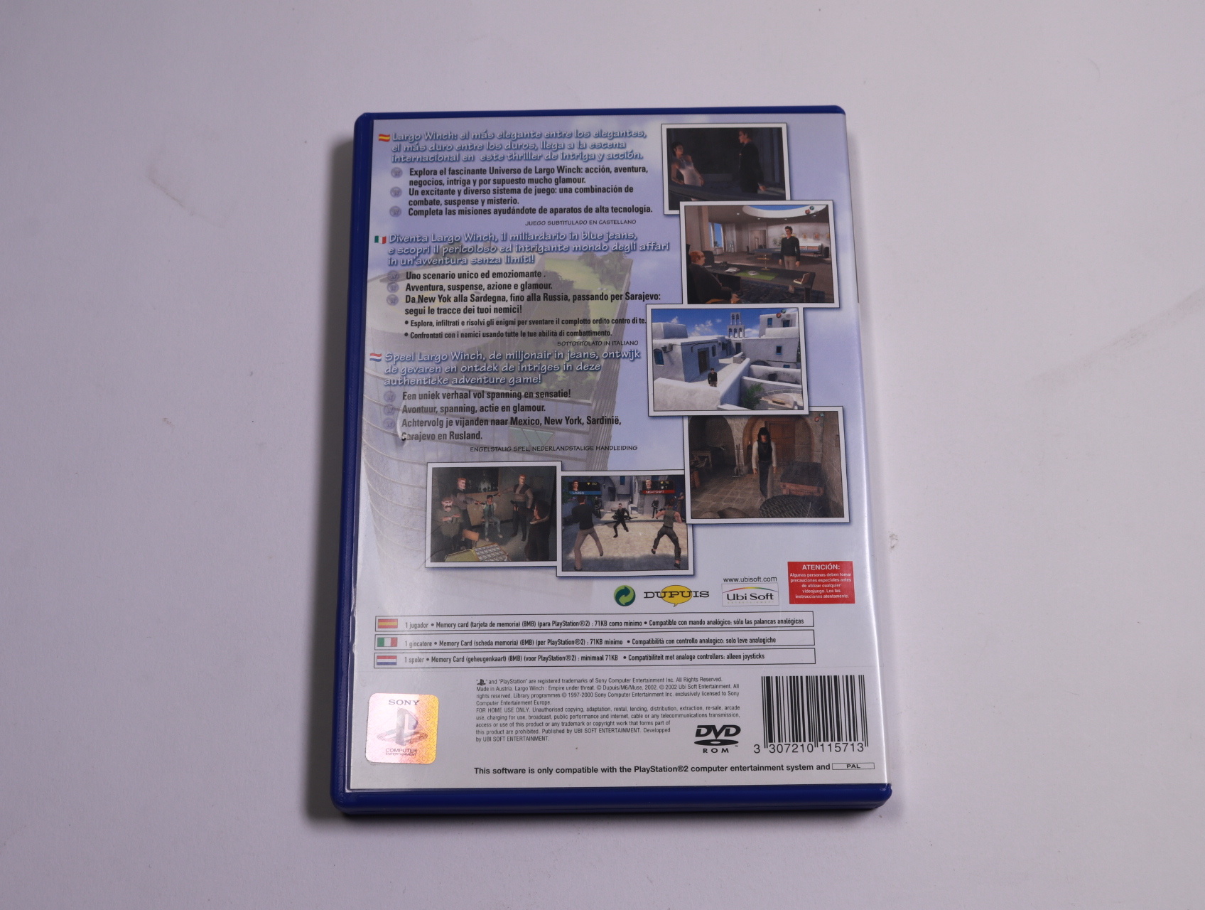 Playstation 2 - Largo Winch: Empire Under Threat - Ubisoft - productfoto 2