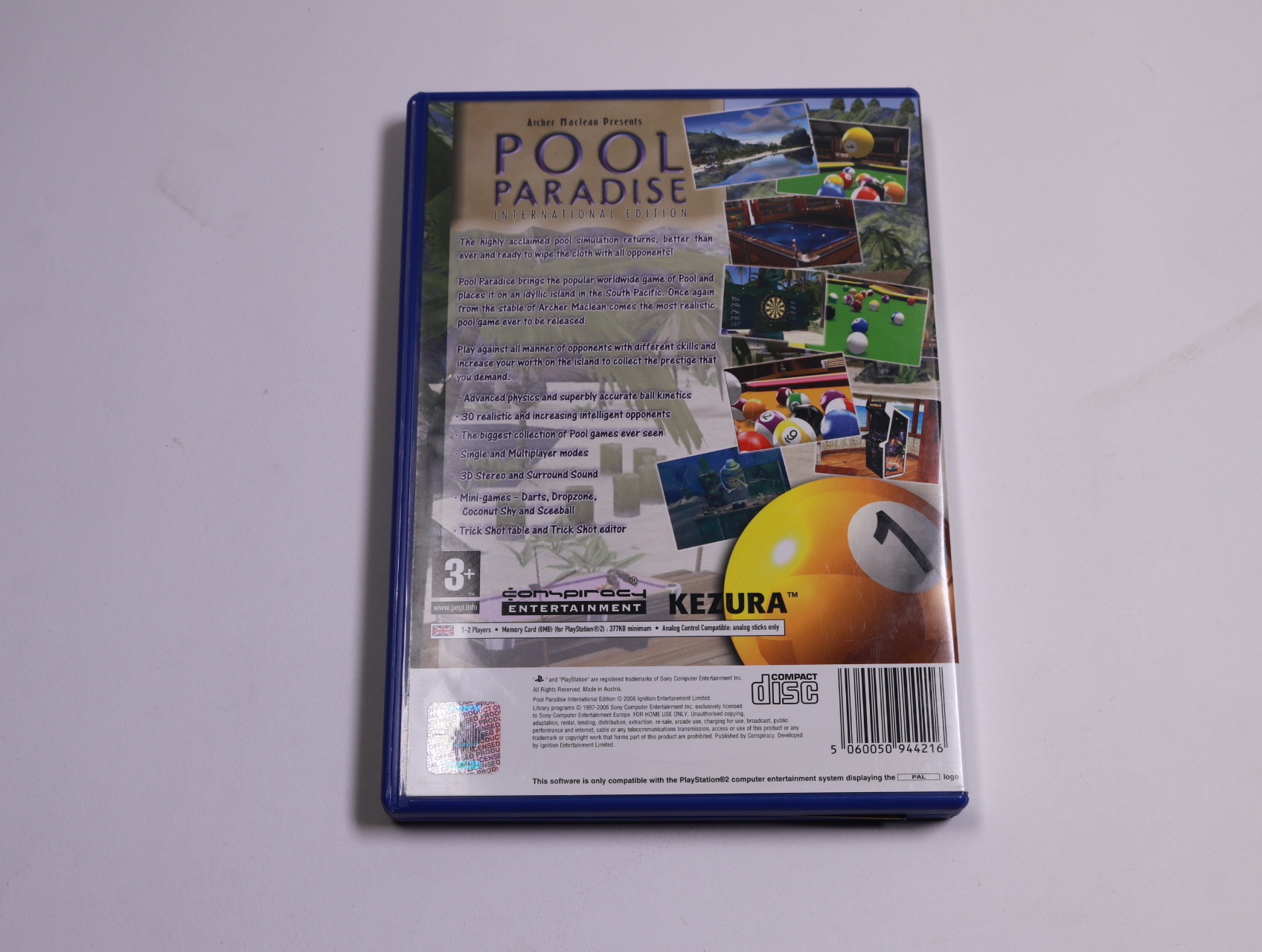 PlayStation 2 - Pool Paradise International Edition - Awesome Developments - productfoto 2