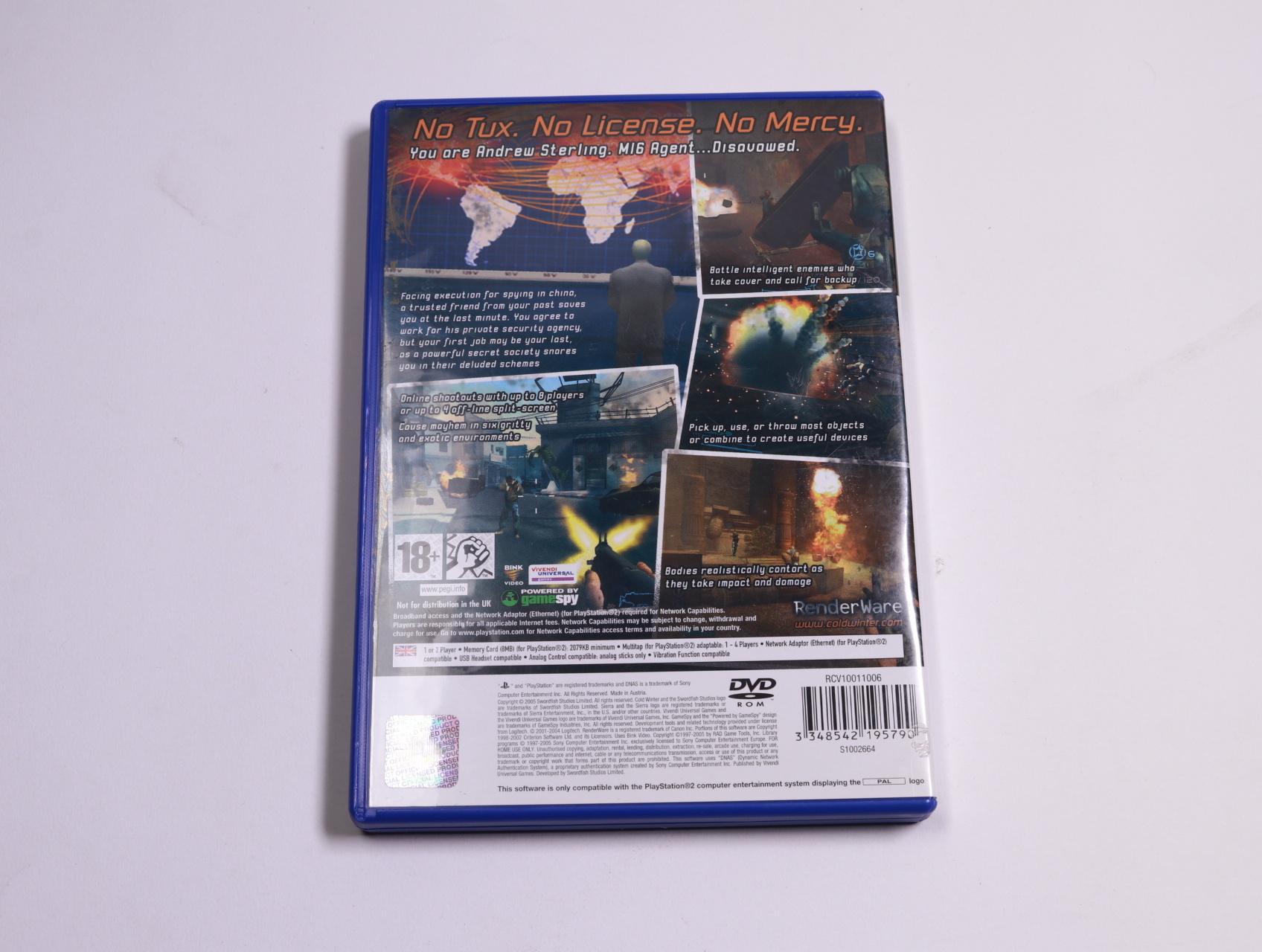 Playstation 2 - Cold Winter - Swordfish Studios - productfoto 2