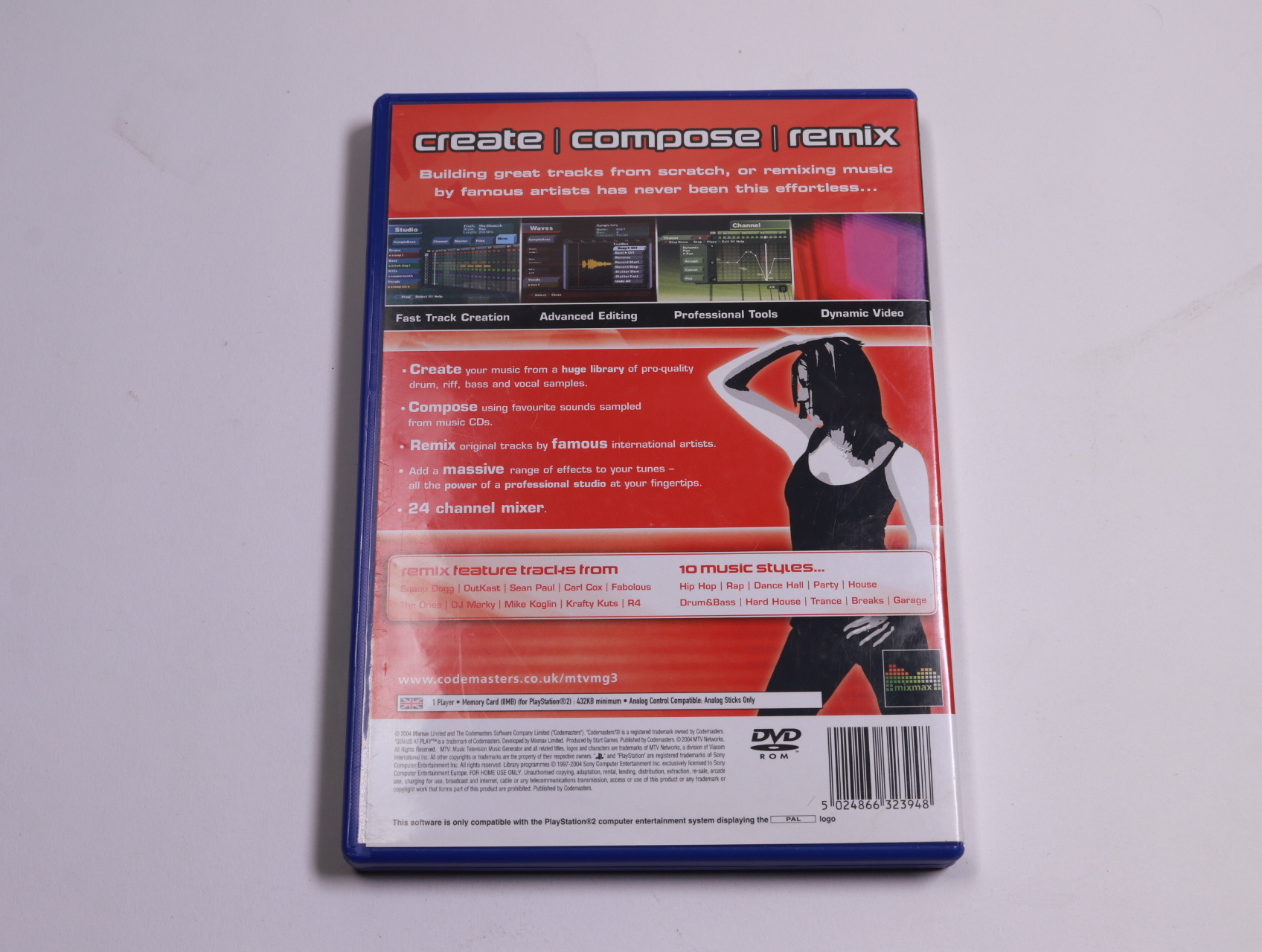 PlayStation 2 - MTV Music Generator 3 - Codemasters - productfoto 2