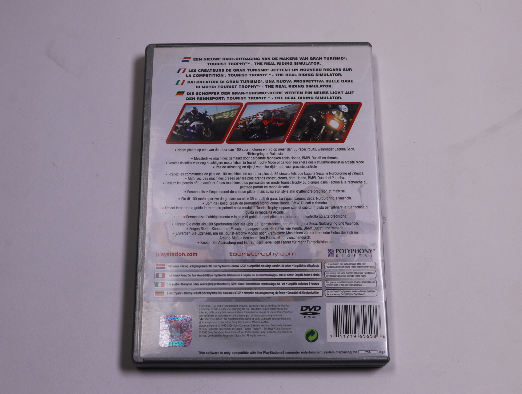 Playstation 2 - Tourist Trophy - The Real Riding Simulator [Platinum] - Polyphony Digital - productfoto 2