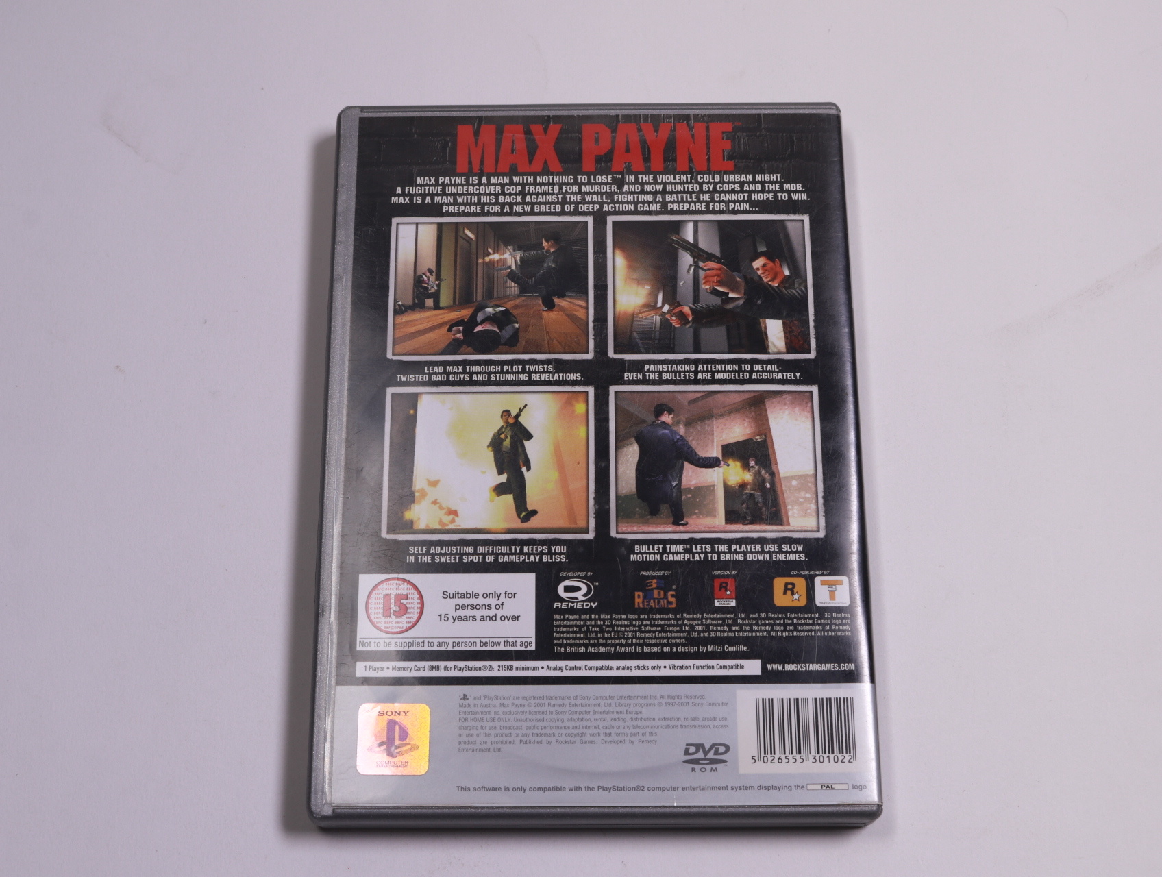 Playstation 2 - Max Payne [Platinum] - Rockstar Games - productfoto 2