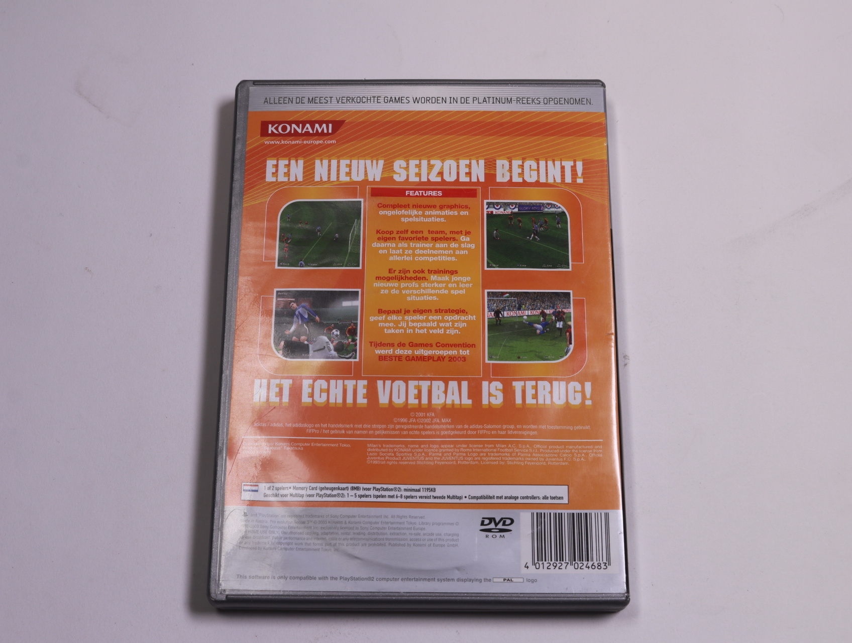 Playstation 2 - Pro Evolution Soccer 3 [Platinum] - Konami - productfoto 2