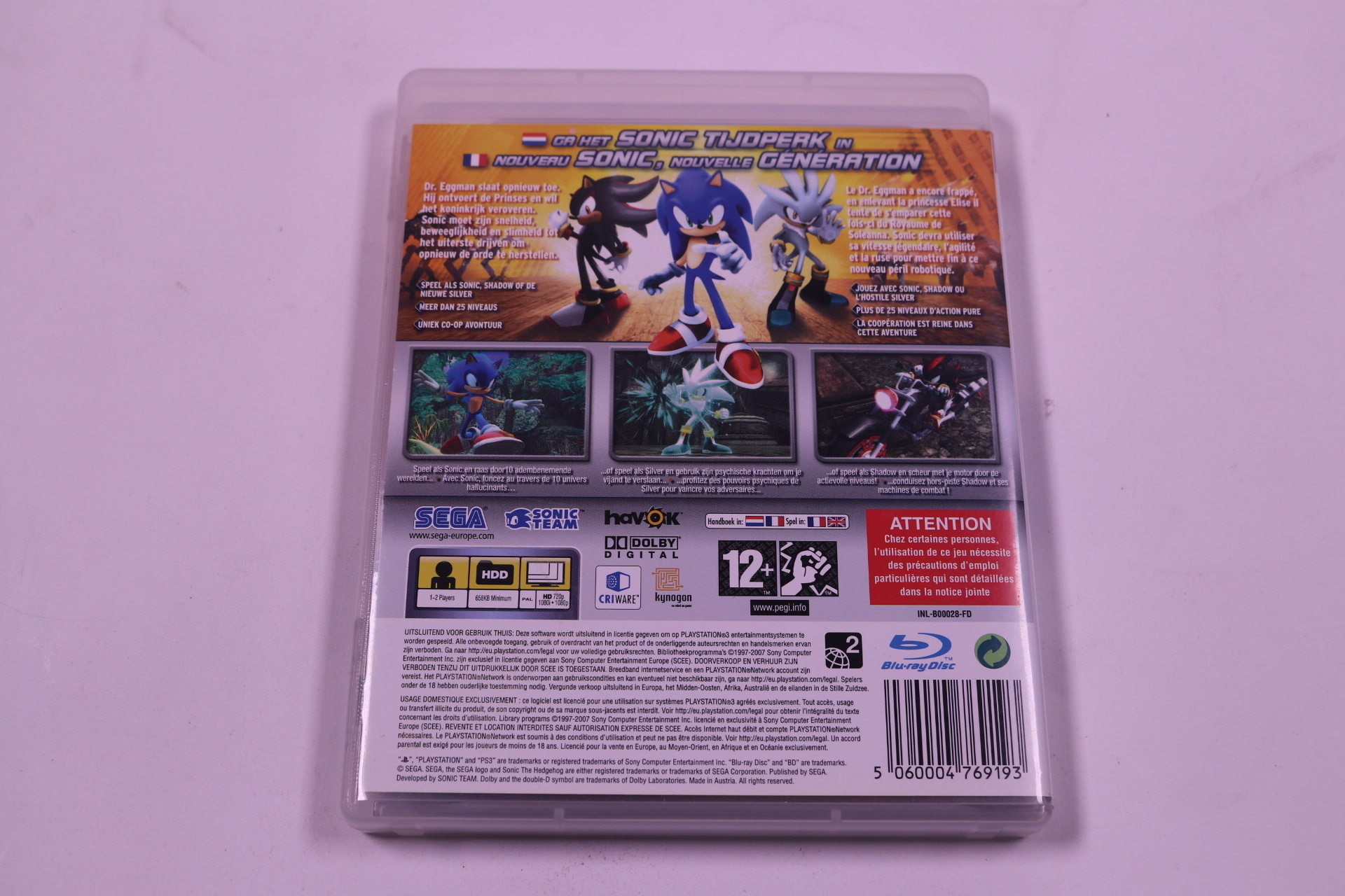 Playstation 3 - Sonic The Hedgehog [Ultimate Collection] - Sega - productfoto 2