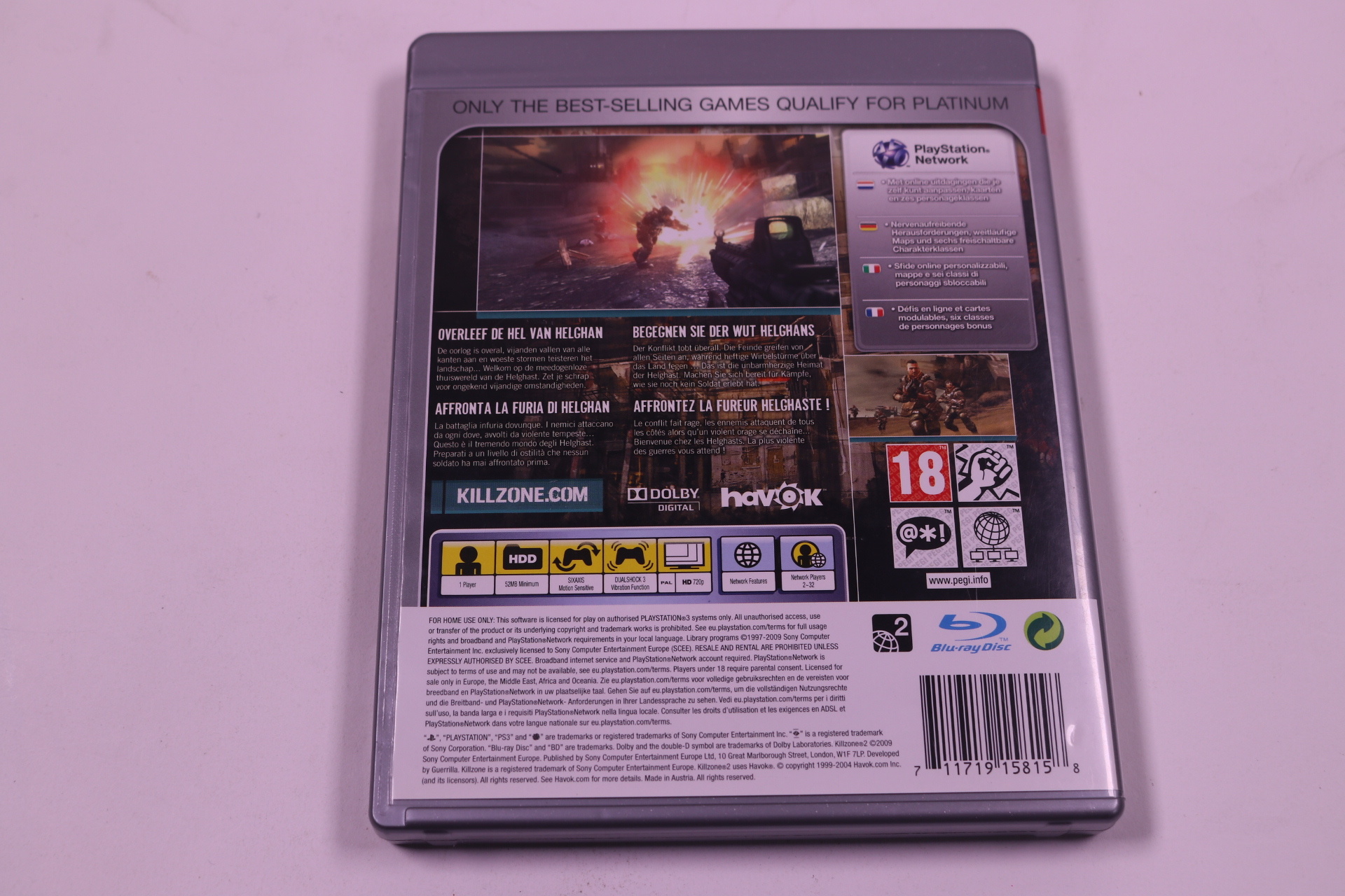 PlayStation 3 - KillZone 2 [Platinum] - Guerrilla Games - productfoto 2