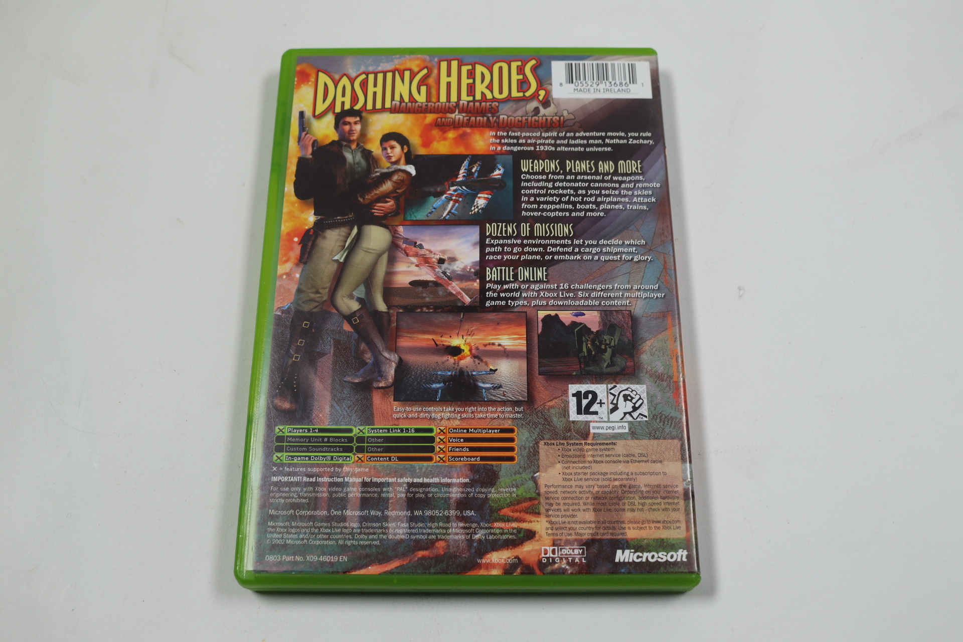 Xbox - Crimson Skies: High Road to Revenge - FASA Studio - productfoto 2