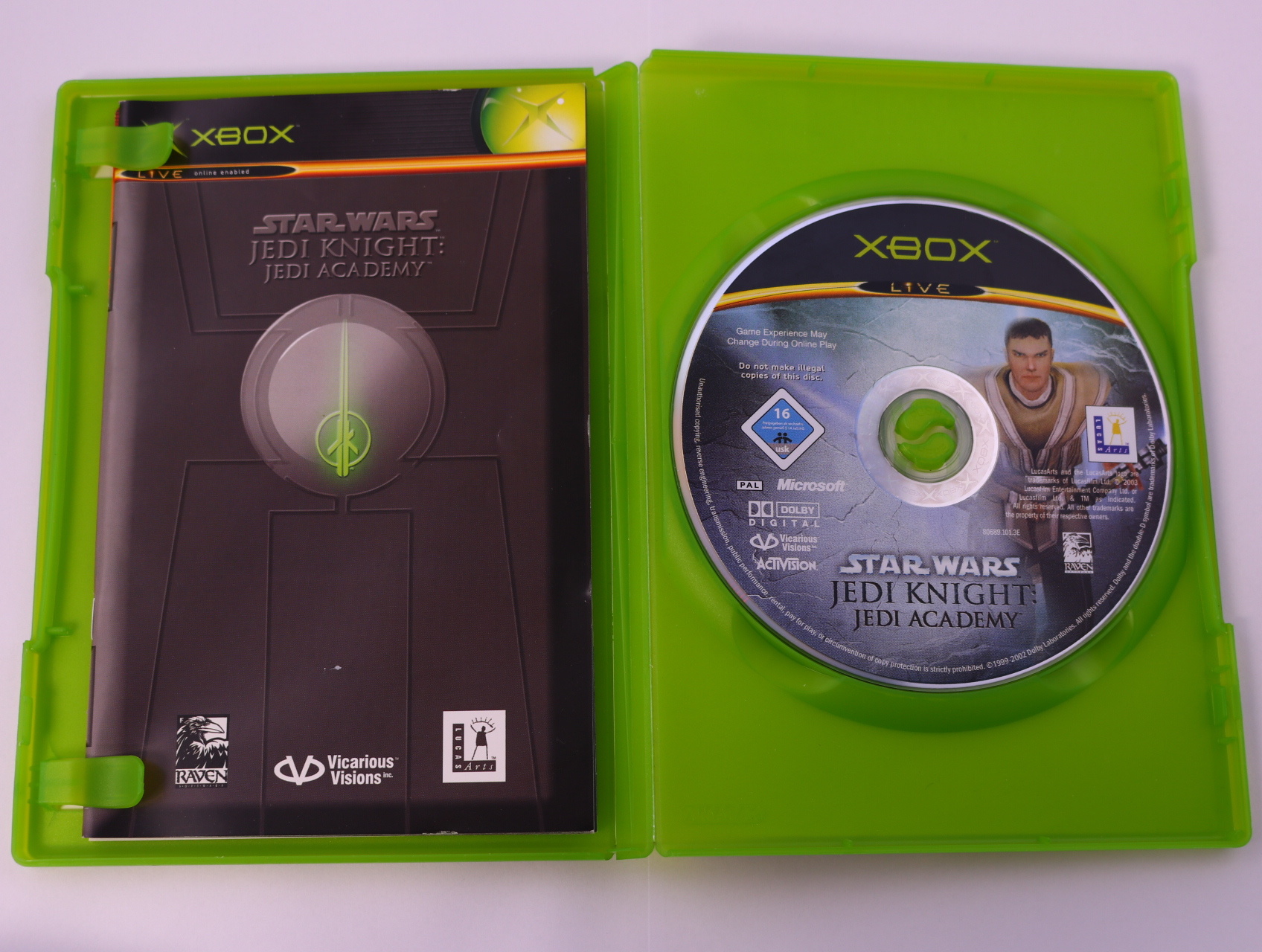 Xbox Classic - Star Wars: Jedi Knight - Jedi Academy - Jedi Academy - Raven Software - productfoto 3