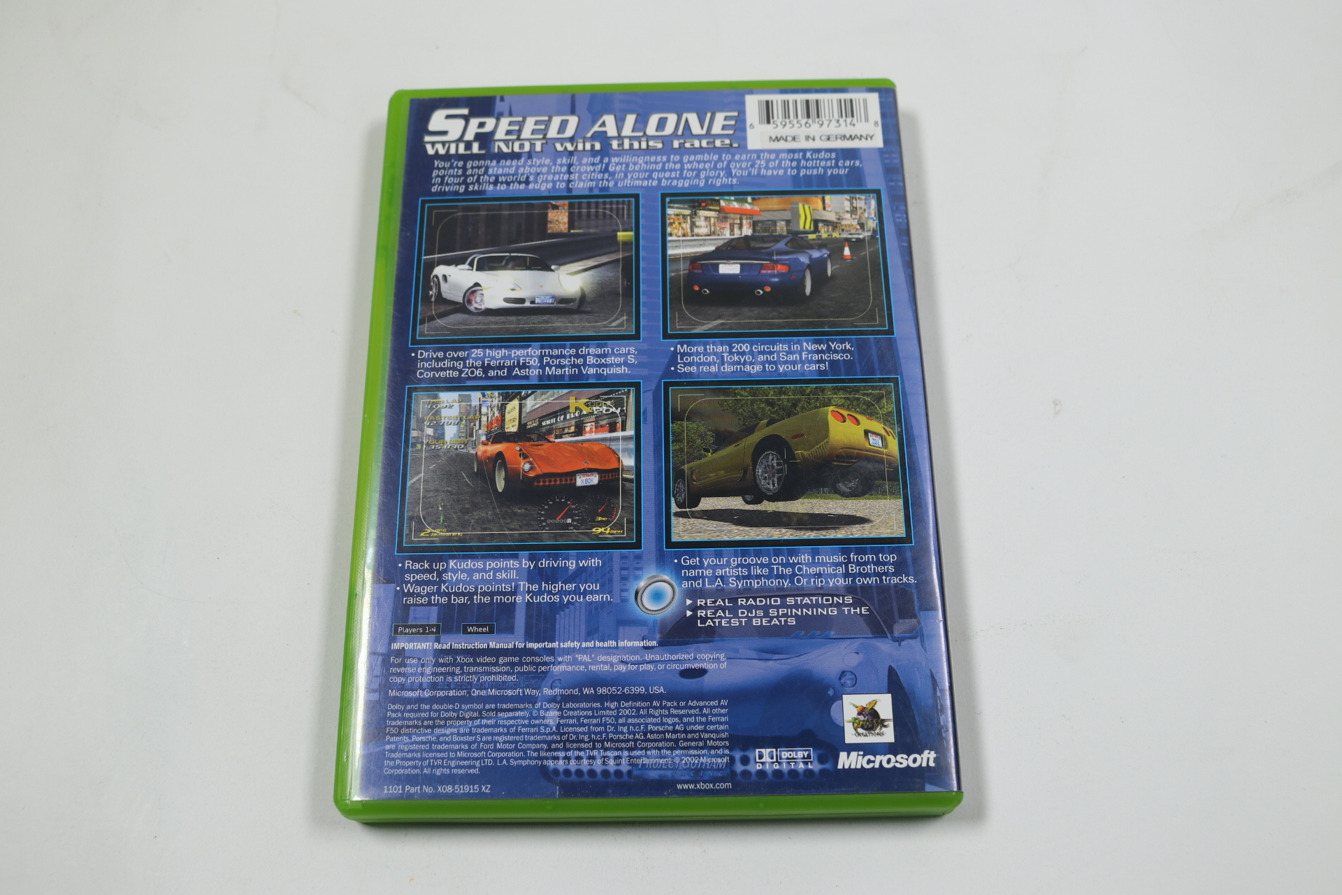 Xbox Classic - Project Gotham Racing - Bizarre Creations - productfoto 2