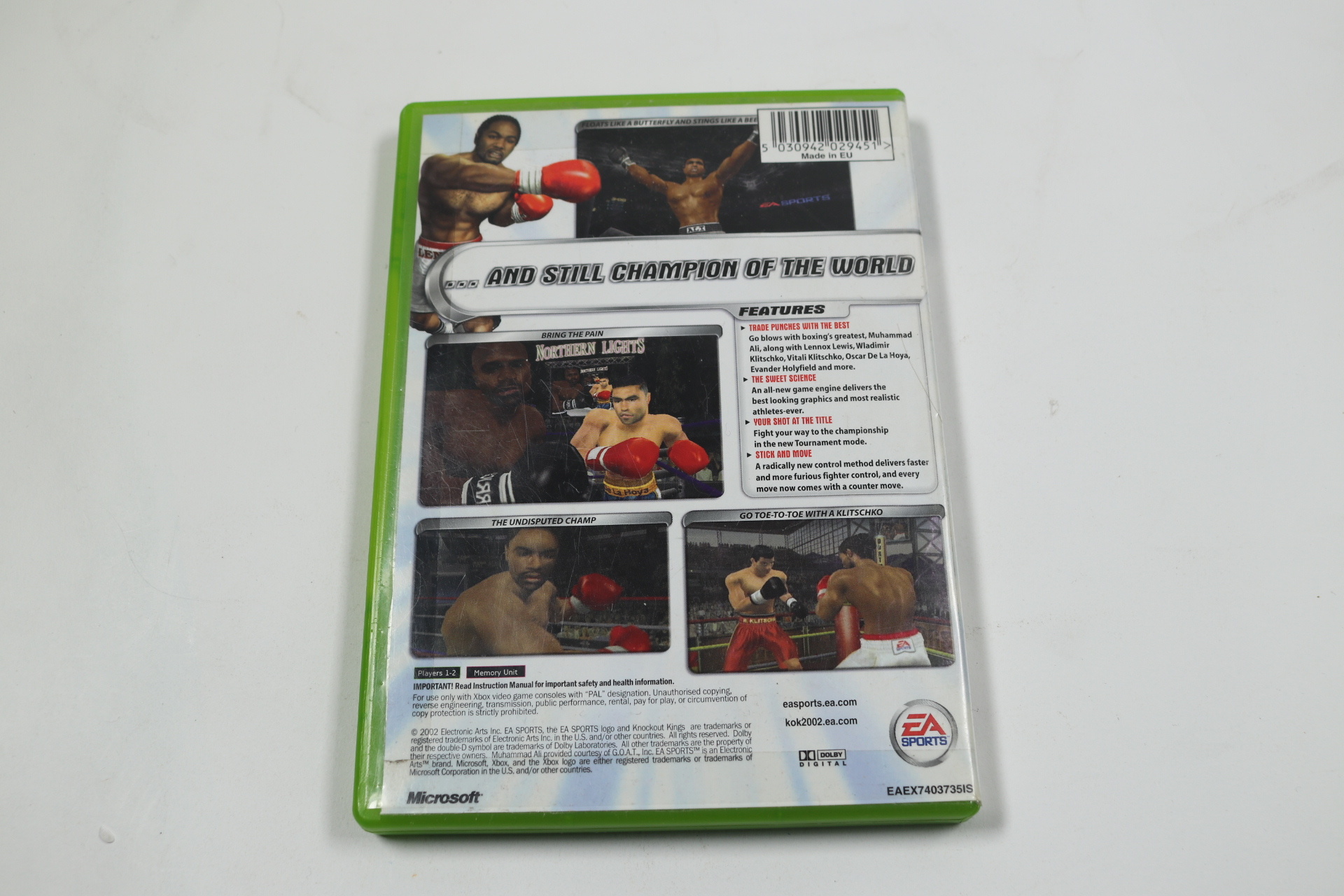 Xbox Classic - Knockout Kings 2002 - EA Sports - productfoto 2