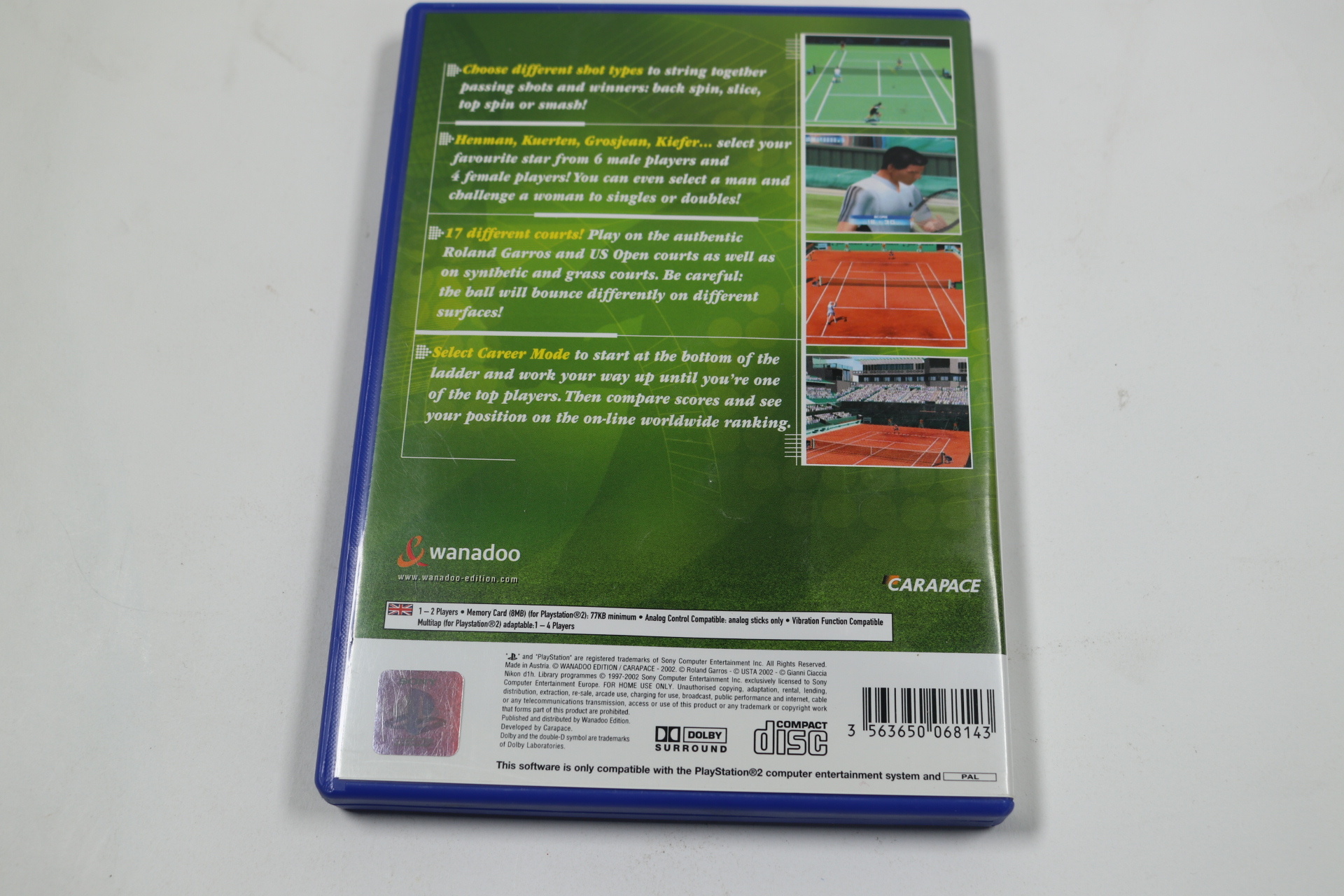PlayStation 2 - Next Generation Tennis - Sega - productfoto 2