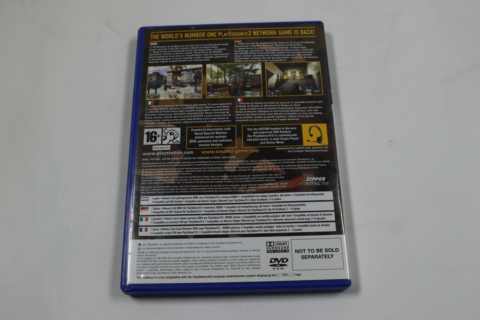 Playstation 2 - SOCOM II: U.S. Navy SEALs - Zipper Interactive - productfoto 2