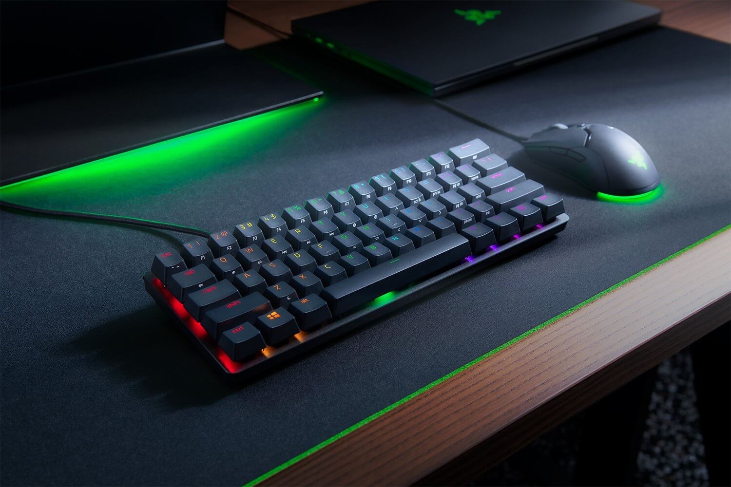 Huntsman Mini "Linear Red" | 60% - RGB - Mechanisch (QWERTY US) - Razer - productfoto 2