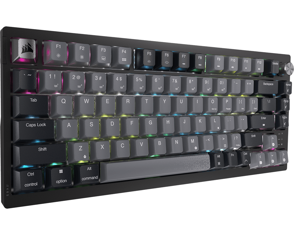 K65 Plus "MLX Red" | 75% - RGB - Draadloos - Mechanisch (QWERTY US) - Corsair - productfoto 3