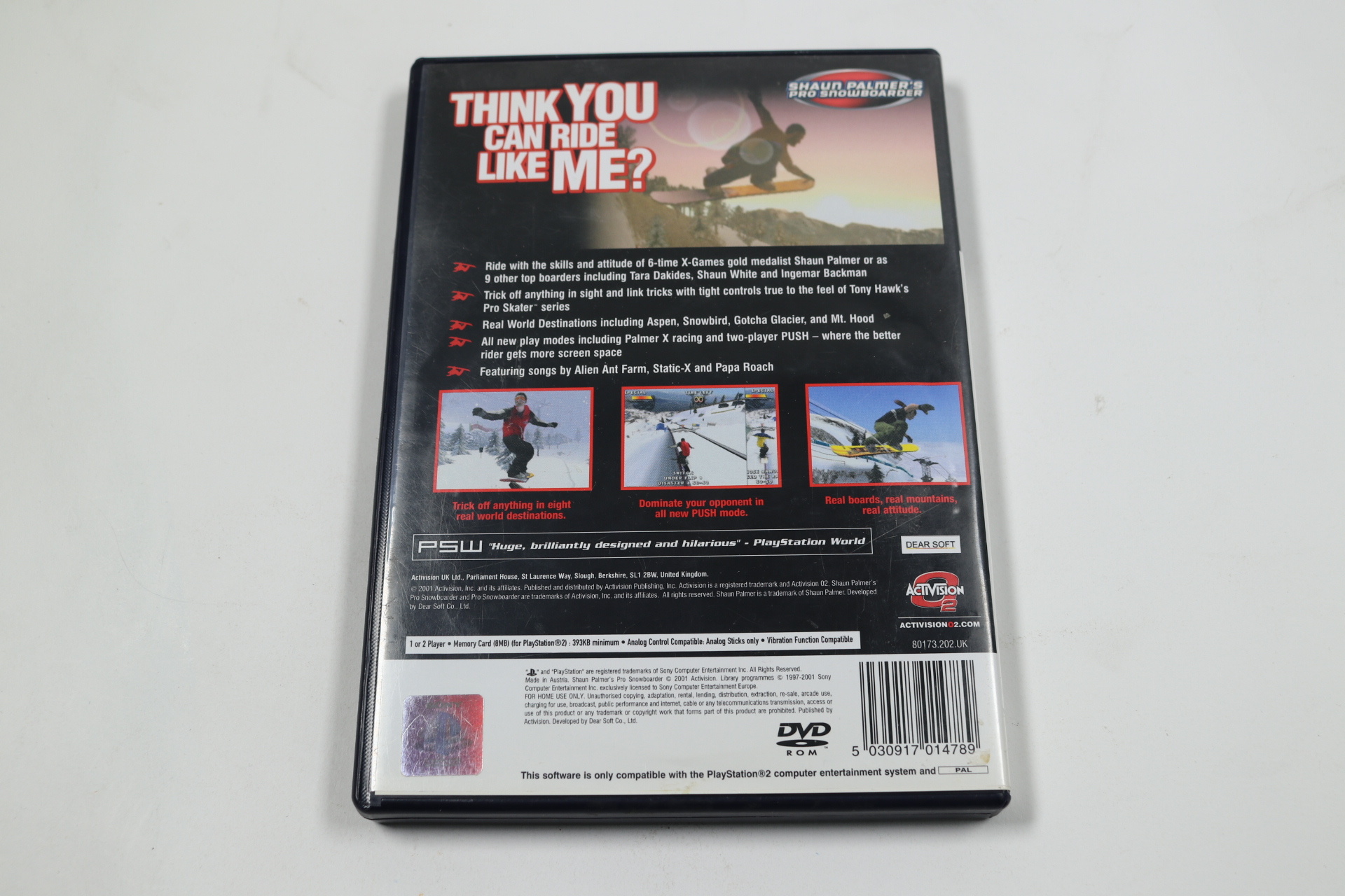 Playstation 2 - Shaun Palmer's Pro Snowboarder - Activision - productfoto 2