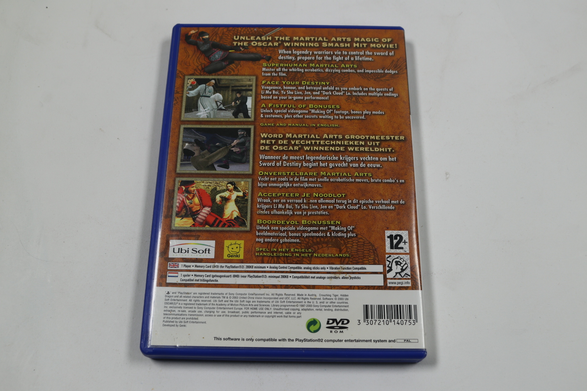 Playstation 2 - Crouching Tiger, Hidden Dragon - Genki - productfoto 2