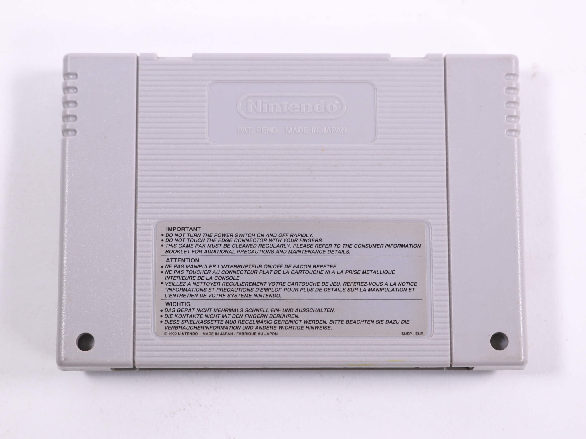 SNES - Kuifje in Tibet / Tintin au Tibet - Infogrames - productfoto 2